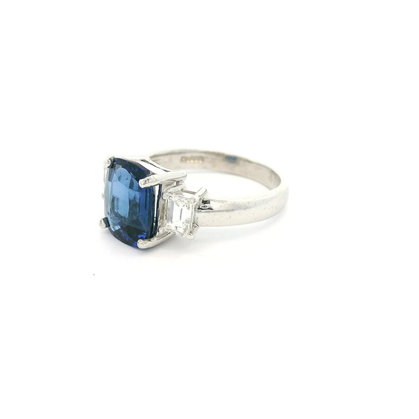 Cushion Cut Sapphire & Diamond Ring - Forever Rox