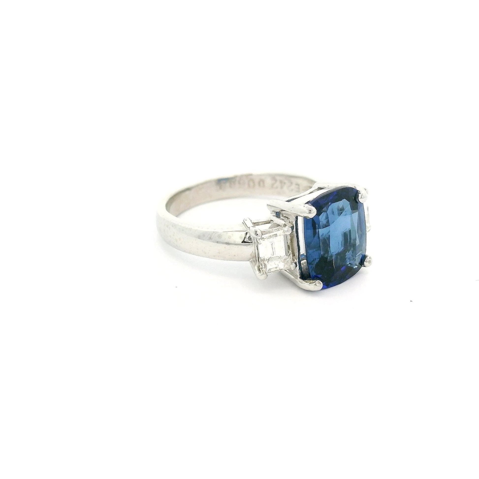 Cushion Cut Sapphire & Diamond Ring - Forever Rox