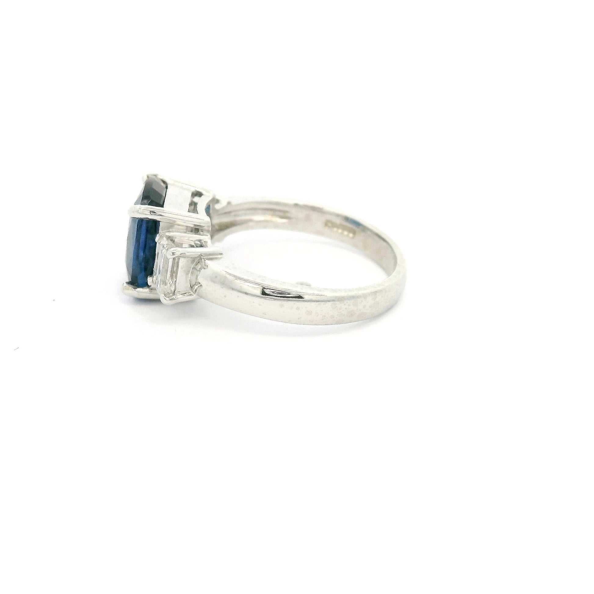 Cushion Cut Sapphire & Diamond Ring - Forever Rox