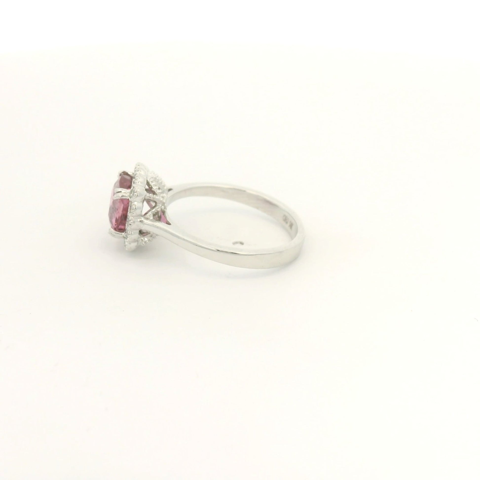 Cushion Padparadscha Sapphire & DIamond Ring - Forever Rox Fine Jewelry