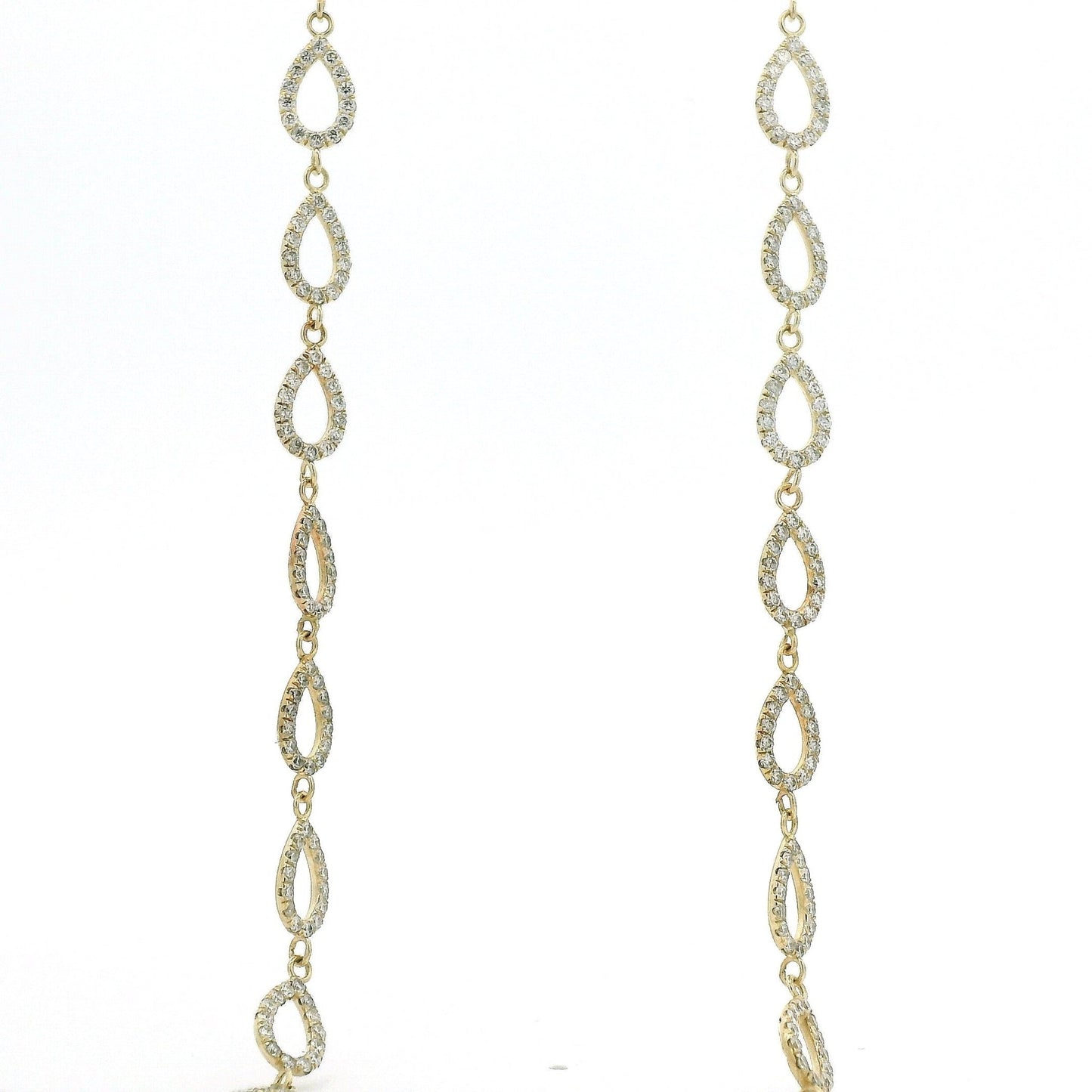 Custom 10 Teardrop Diamond Dangles - Forever Rox Fine Jewelry