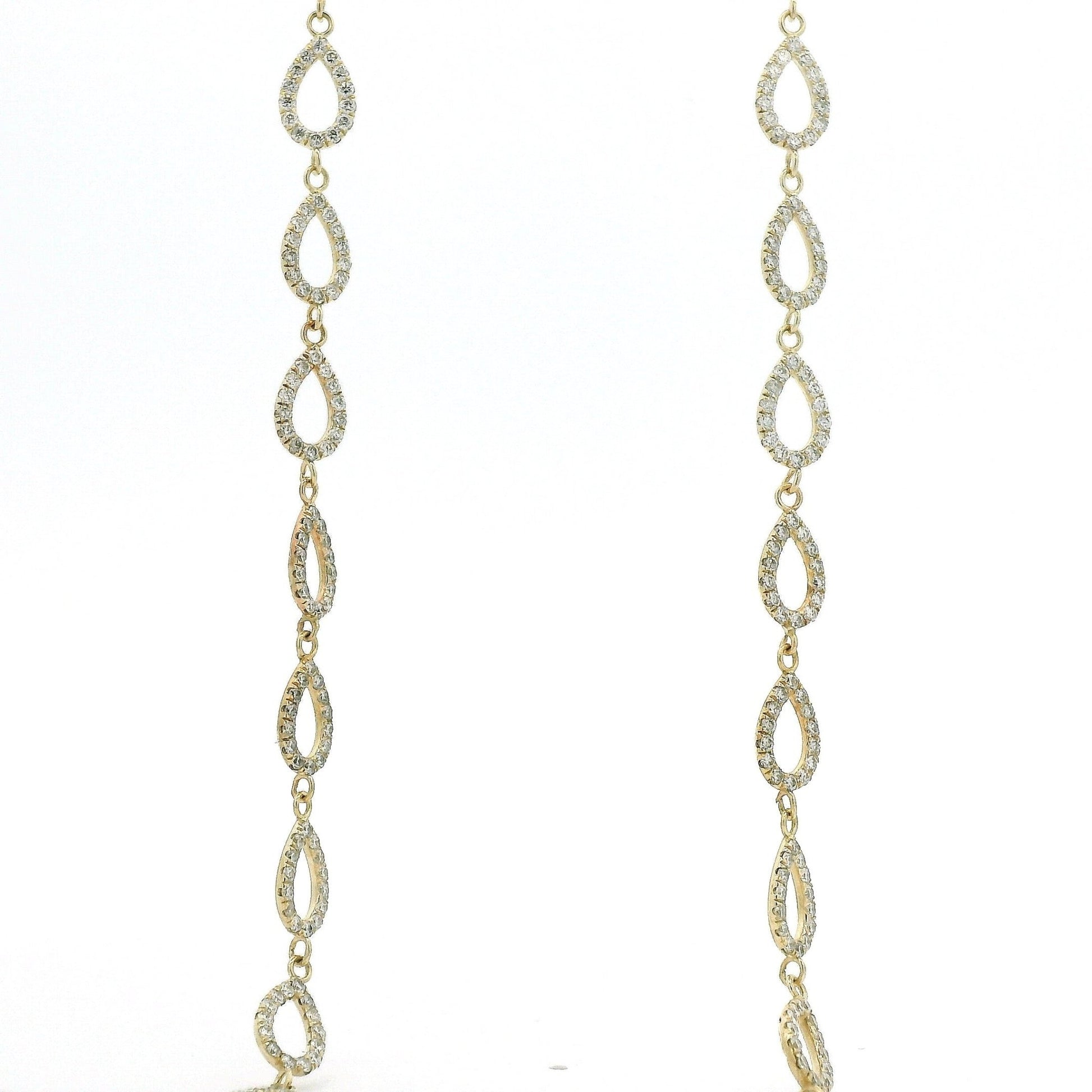 Custom 10 Teardrop Diamond Dangles - Forever Rox Fine Jewelry