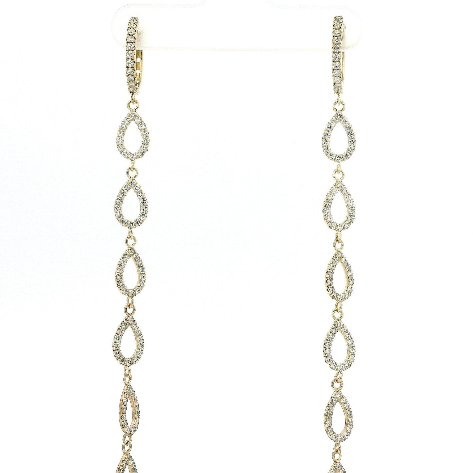 Custom 10 Teardrop Diamond Dangles - Forever Rox Fine Jewelry