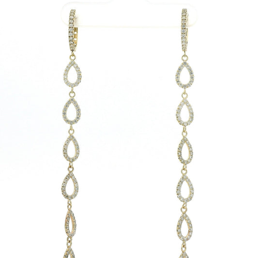 Custom 10 Teardrop Diamond Dangles - Forever Rox Fine Jewelry