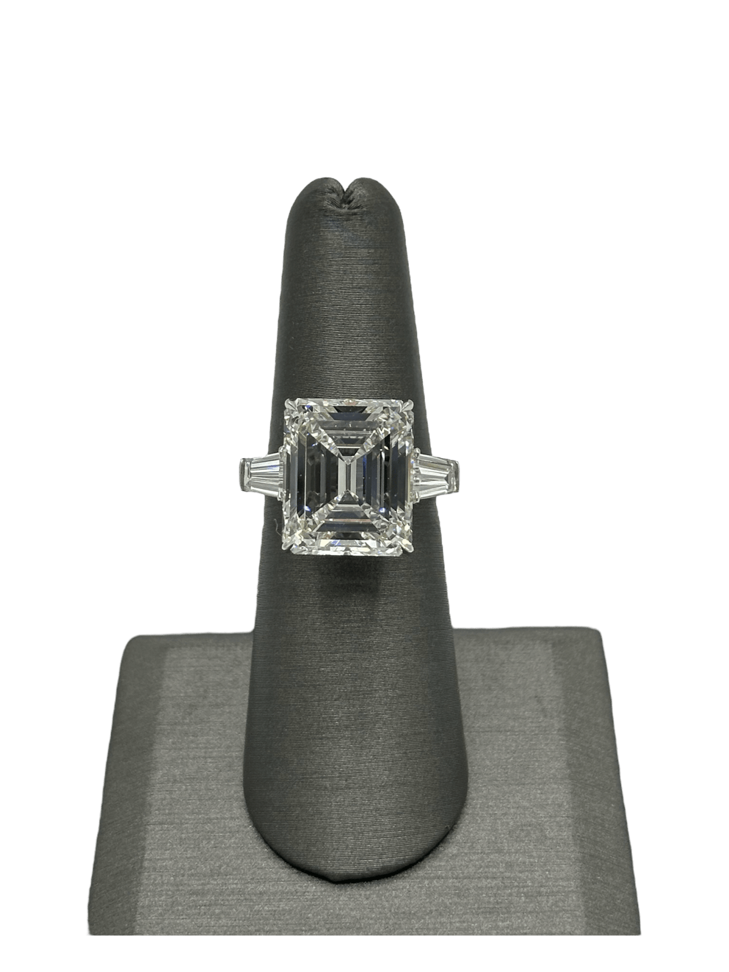 Custom 11.4ct Emerald Cut Diamond Ring - Forever Rox