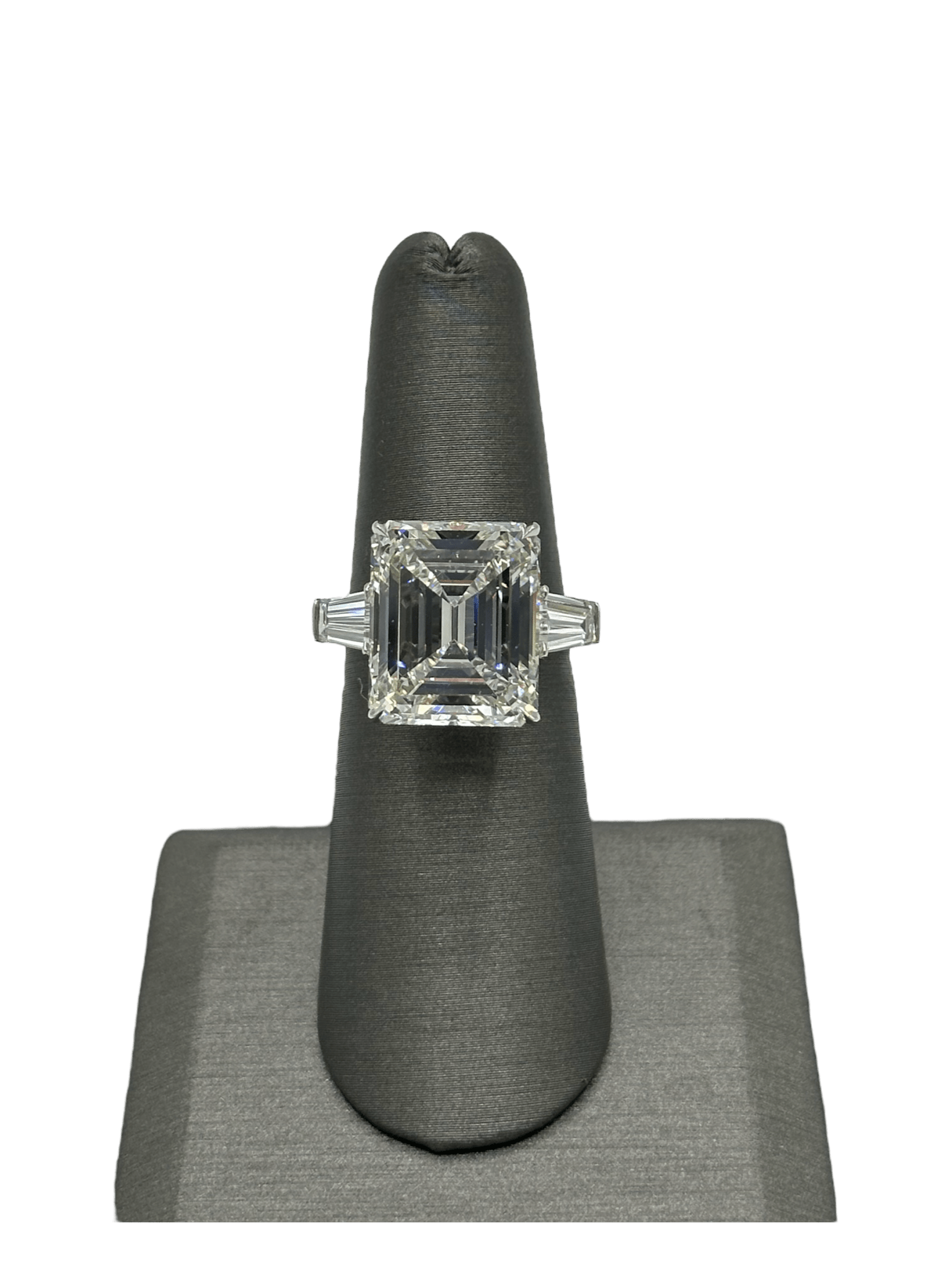 Custom 11.4ct Emerald Cut Diamond Ring - Forever Rox