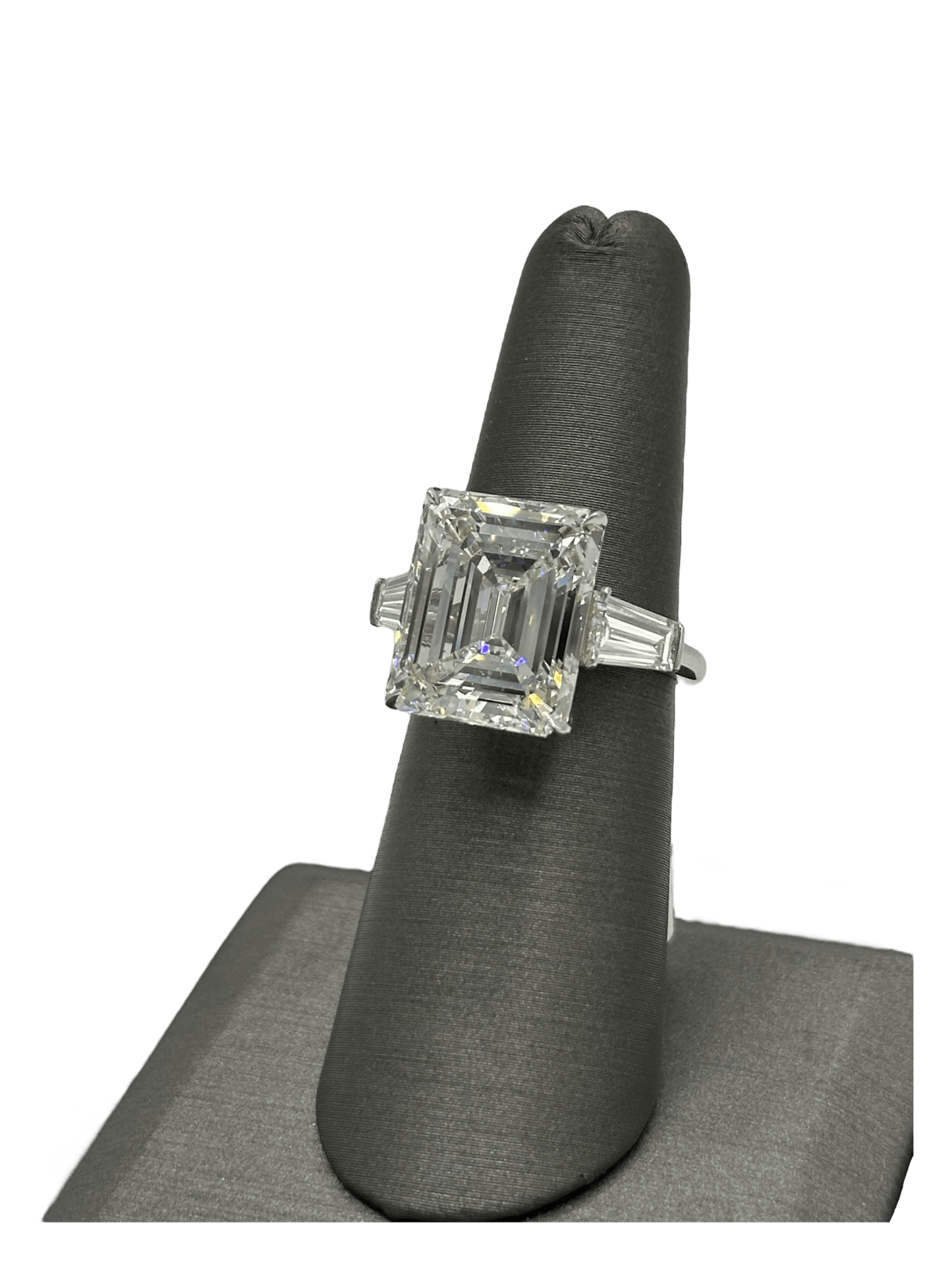 Custom 11.4ct Emerald Cut Diamond Ring - Forever Rox