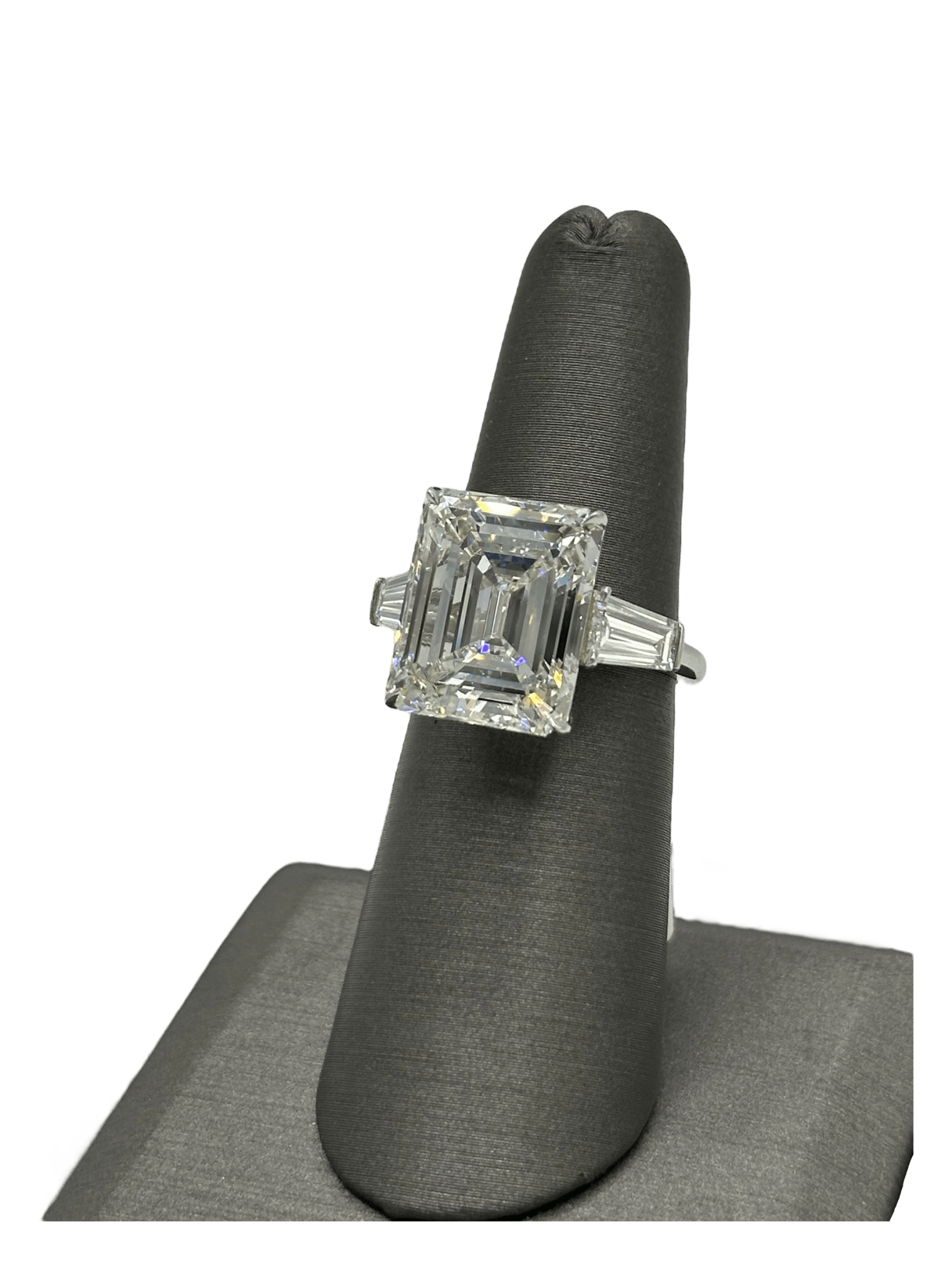 Custom 11.4ct Emerald Cut Diamond Ring - Forever Rox