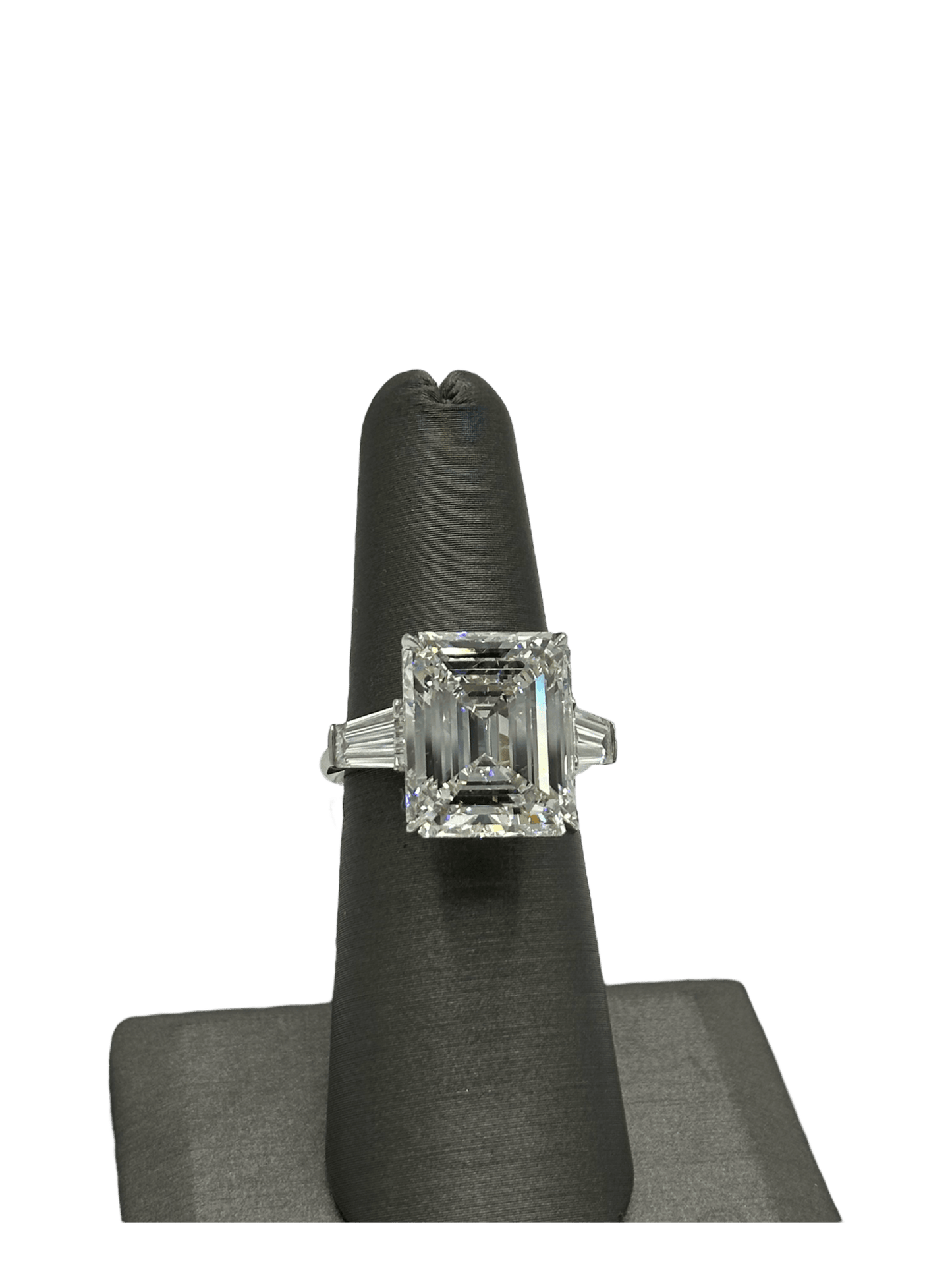 Custom 11.4ct Emerald Cut Diamond Ring - Forever Rox