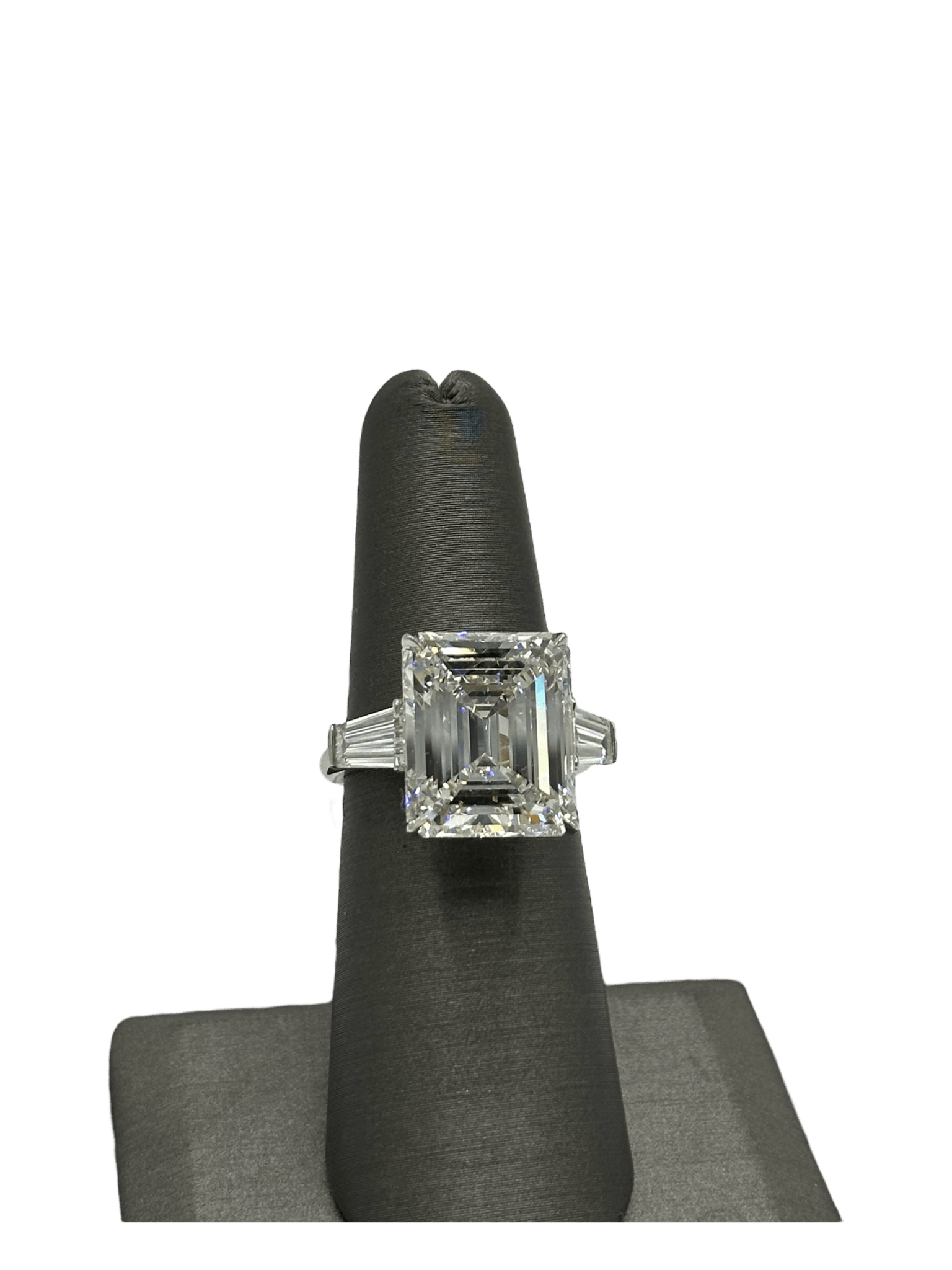 Custom 11.4ct Emerald Cut Diamond Ring - Forever Rox