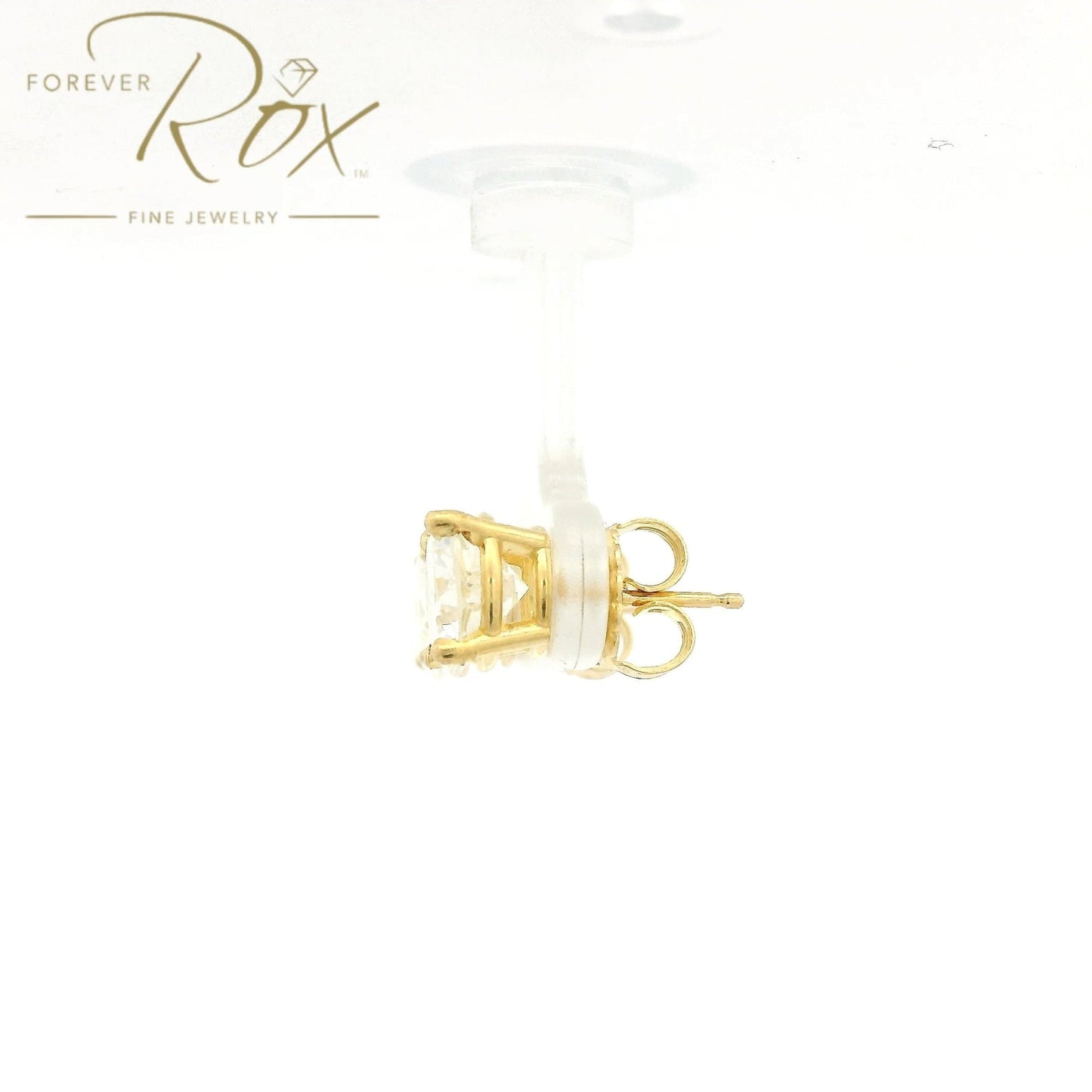 Custom 3.57ctw Round Cut Diamond Studs - Forever Rox Fine Jewelry