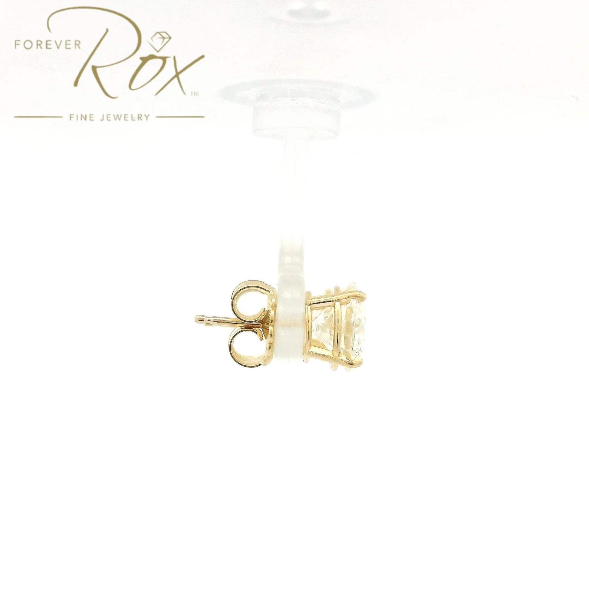 Custom 3.57ctw Round Cut Diamond Studs - Forever Rox Fine Jewelry