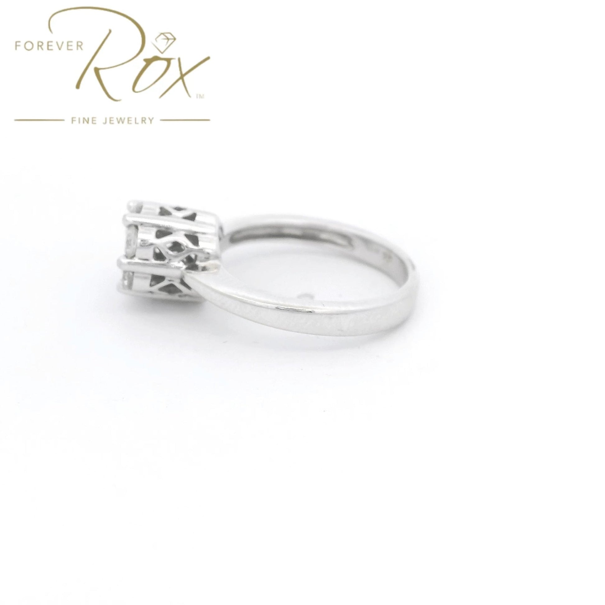 Custom Cluster Set 7 Round Cut DIamond Bridal Ring - Forever Rox Fine Jewelry