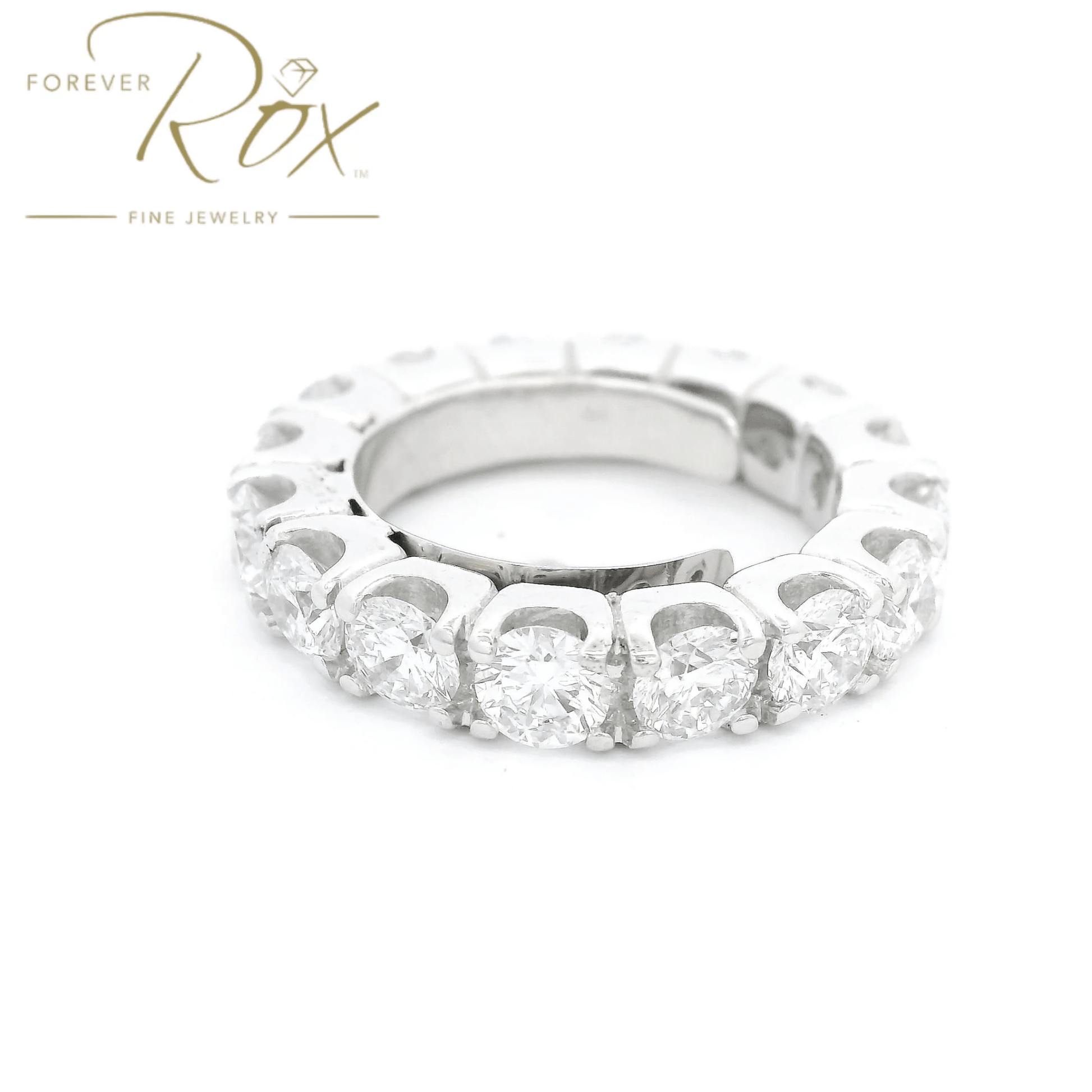 Custom Diamond Eternity Band With Sizing Butterfly - Forever Rox