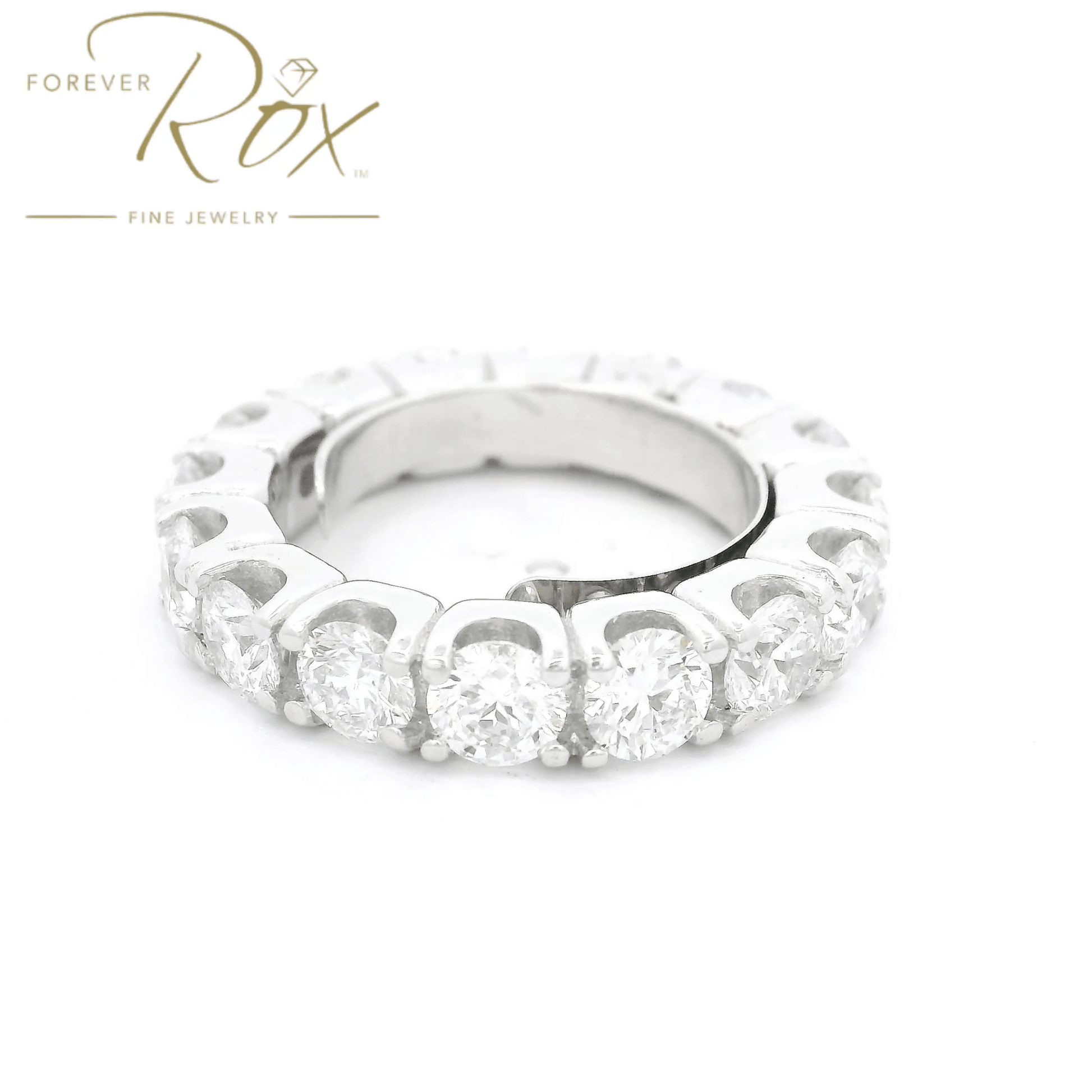 Custom Diamond Eternity Band With Sizing Butterfly - Forever Rox