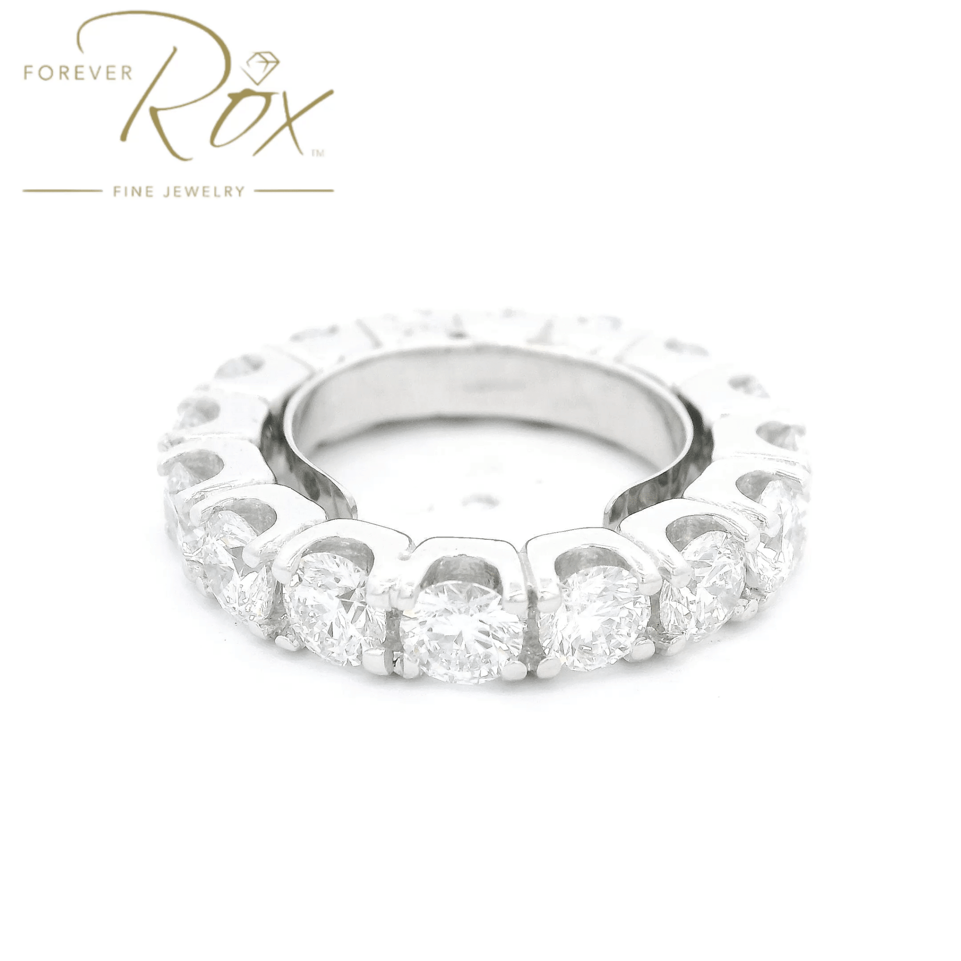 Custom Diamond Eternity Band With Sizing Butterfly - Forever Rox