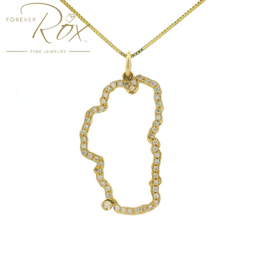 Custom Diamond Lake Tahoe Pendant - Forever Rox