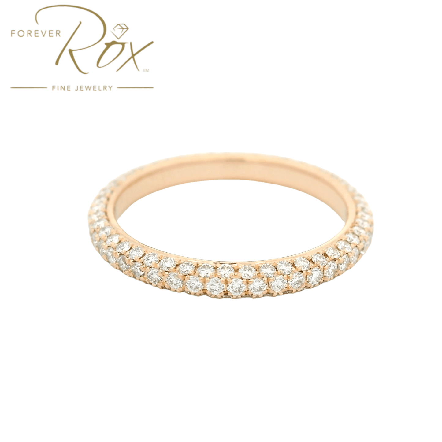 Custom Diamond Pavé Eternity Band - Forever Rox