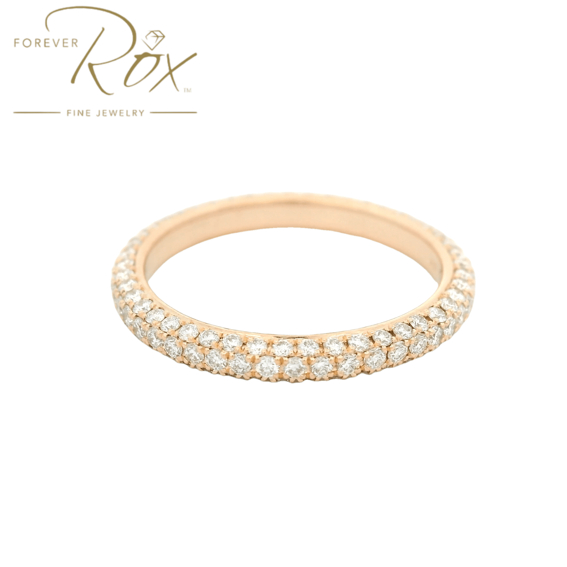 Custom Diamond Pavé Eternity Band - Forever Rox