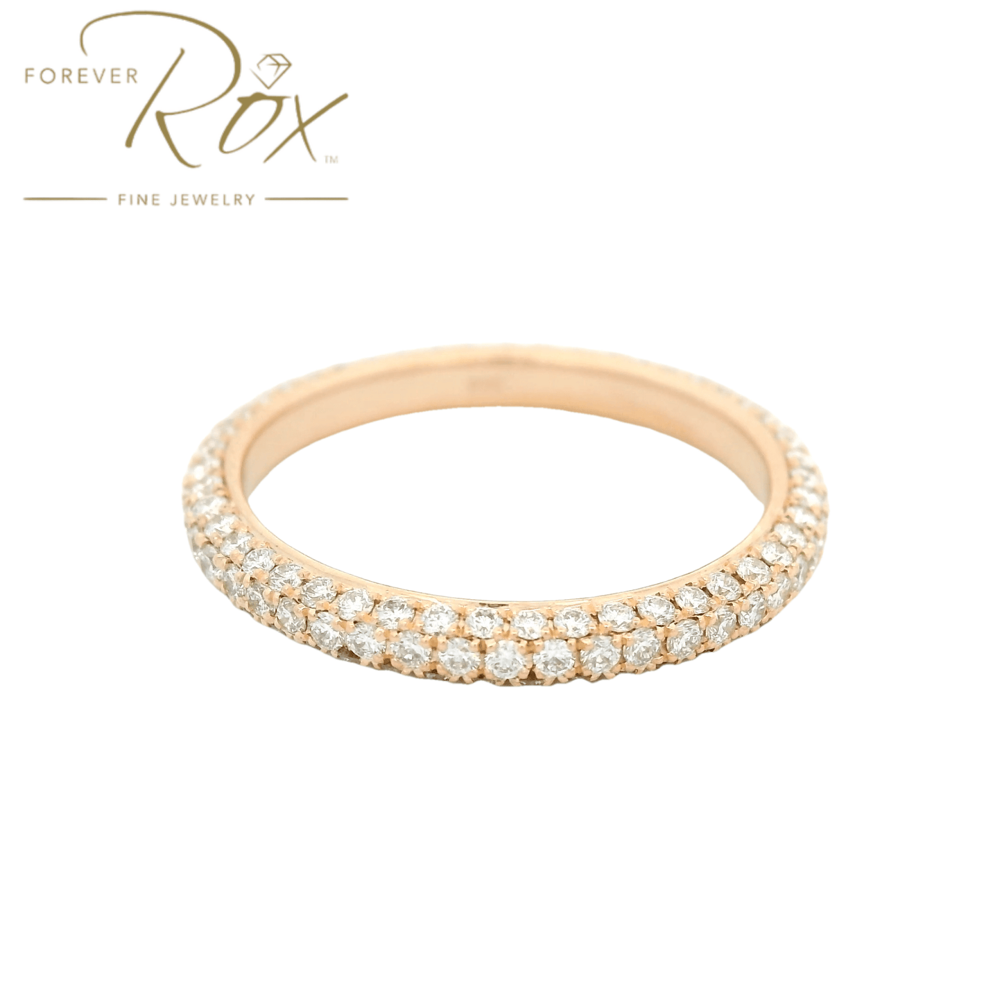 Custom Diamond Pavé Eternity Band - Forever Rox
