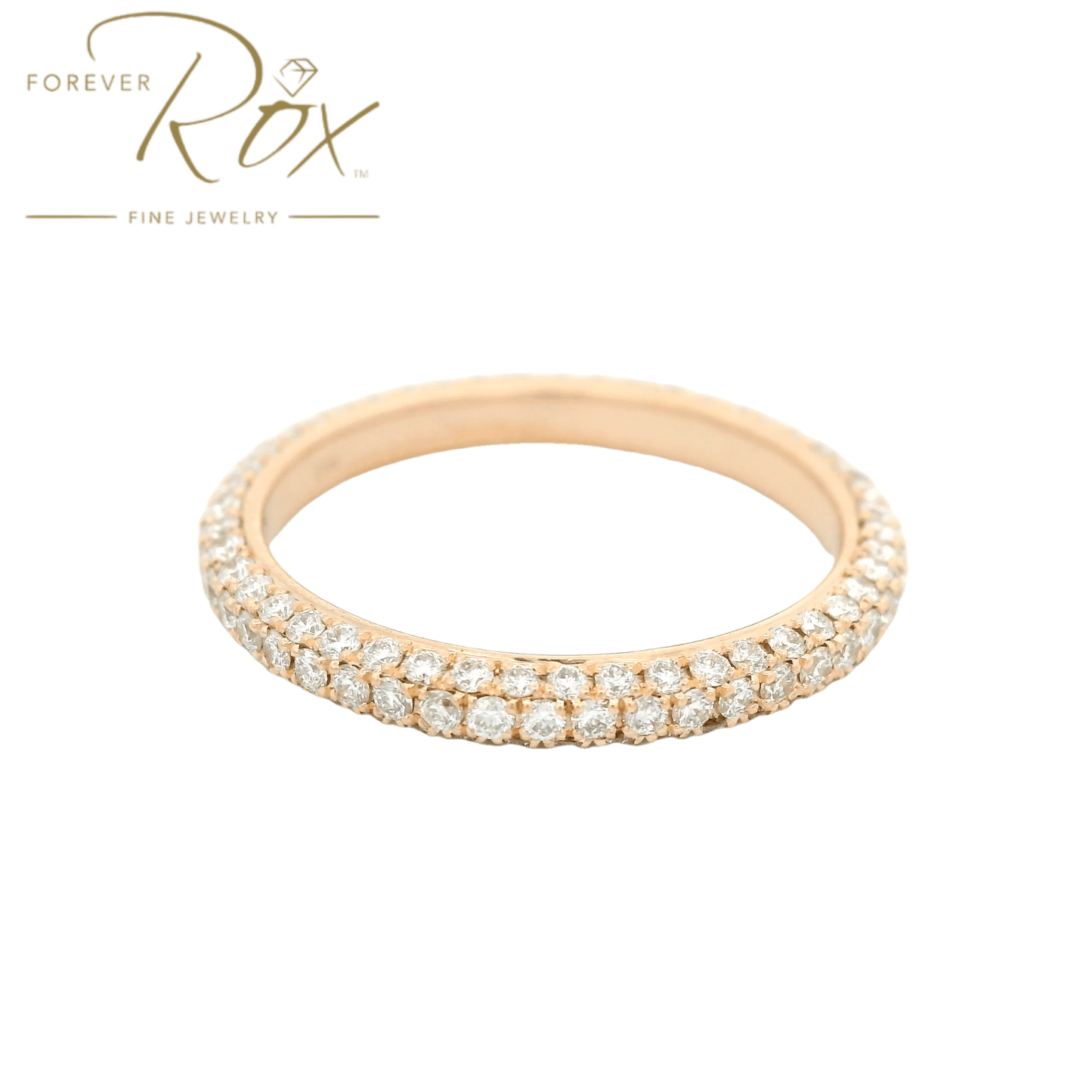 Custom Diamond Pavé Eternity Band - Forever Rox