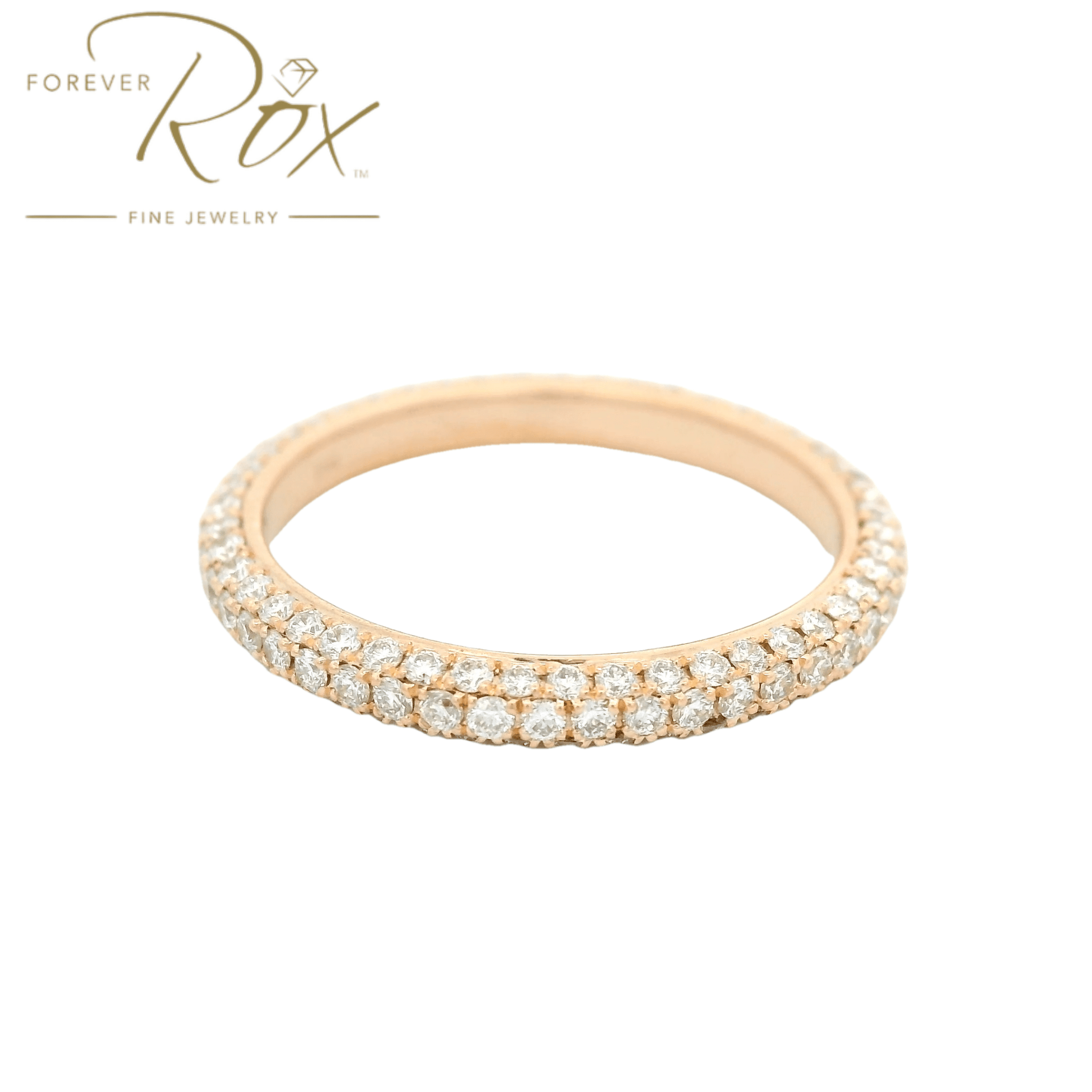 Custom Diamond Pavé Eternity Band - Forever Rox