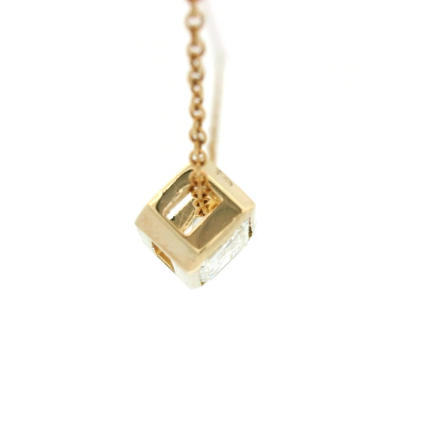 Custom Emerald Cut Diamond Pendant - Forever Rox