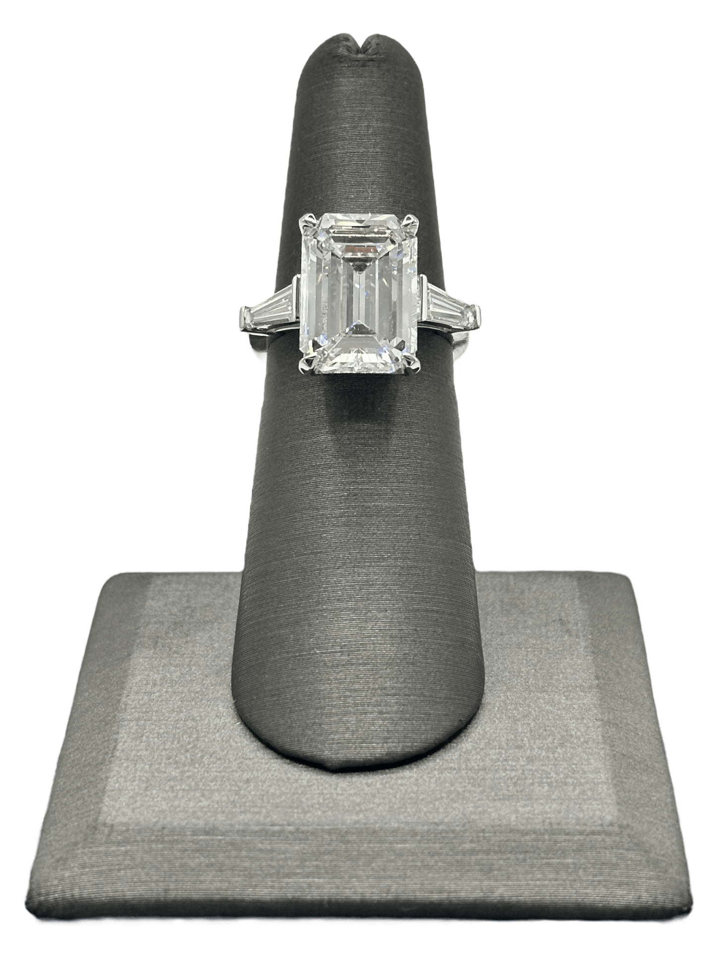 Custom Emerald Cut & Tapered Baguette Diamond Ring - Forever Rox