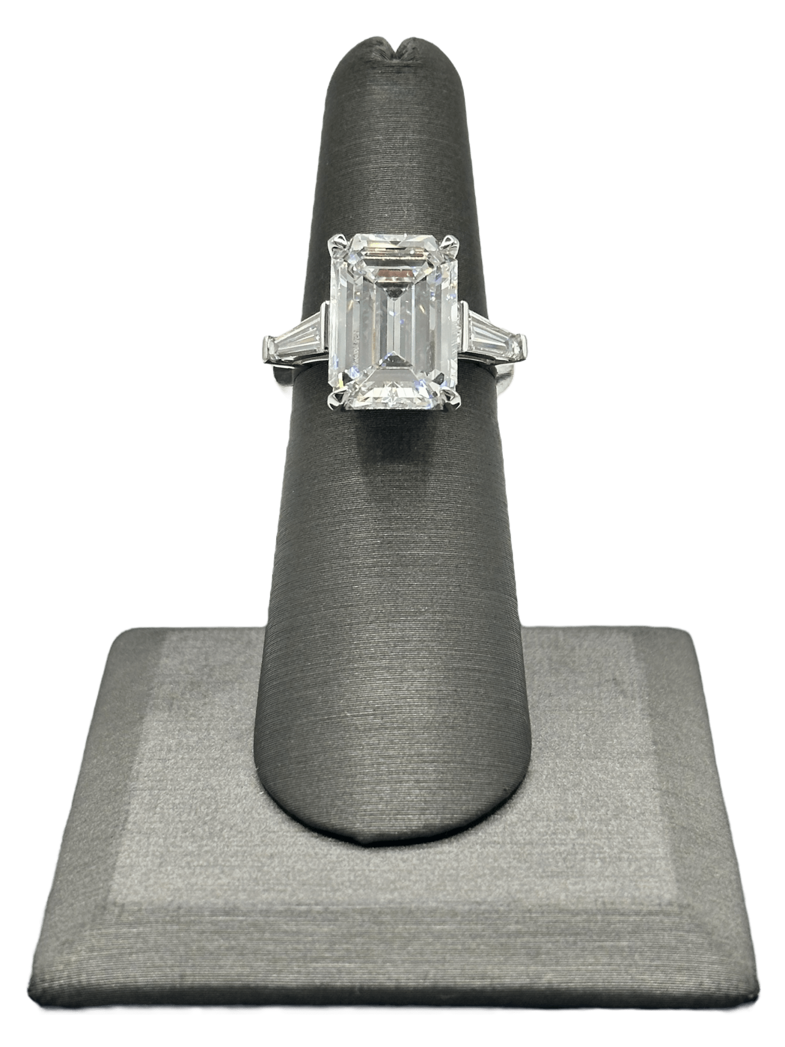 Custom Emerald Cut & Tapered Baguette Diamond Ring - Forever Rox