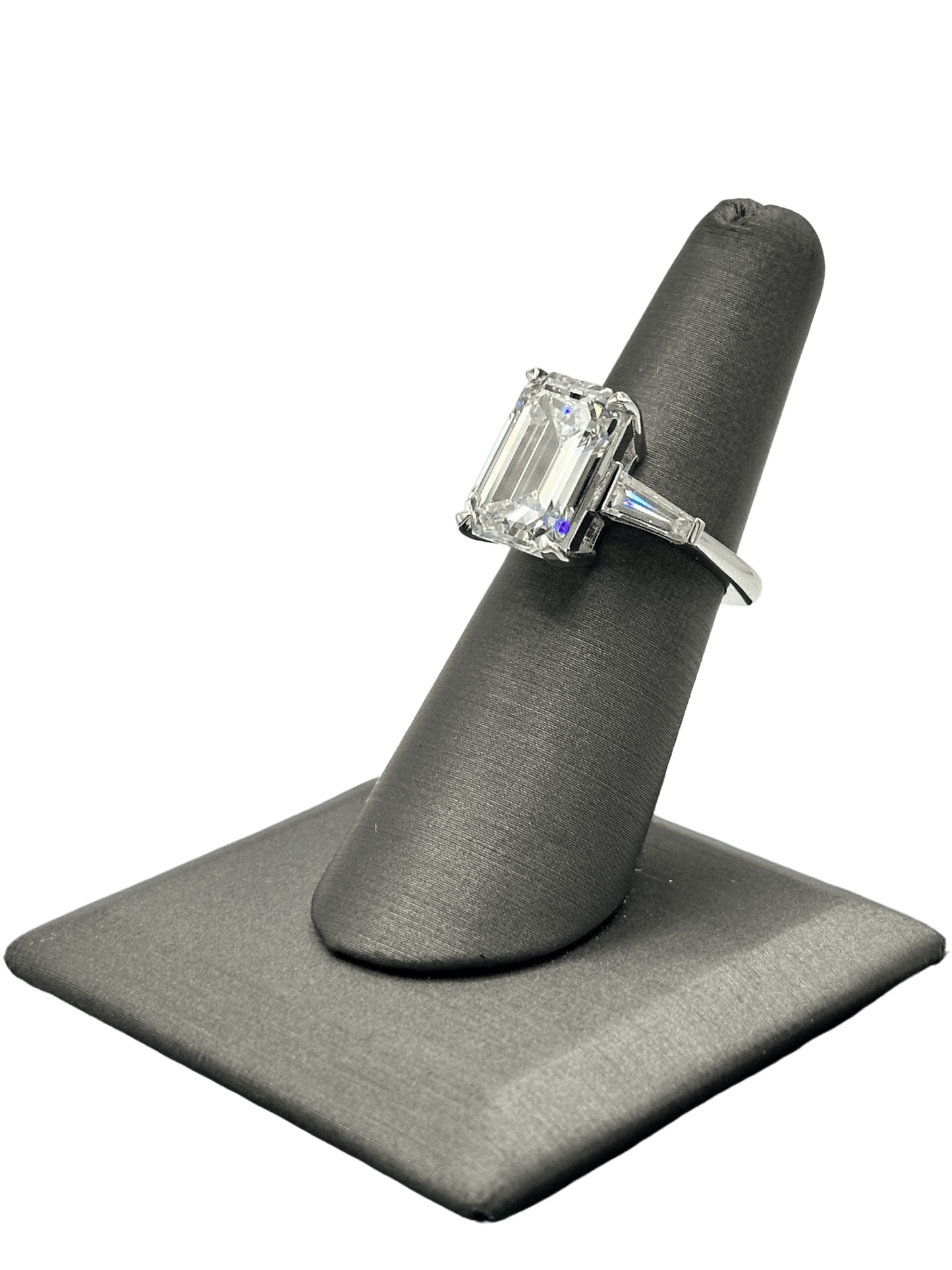 Custom Emerald Cut & Tapered Baguette Diamond Ring - Forever Rox