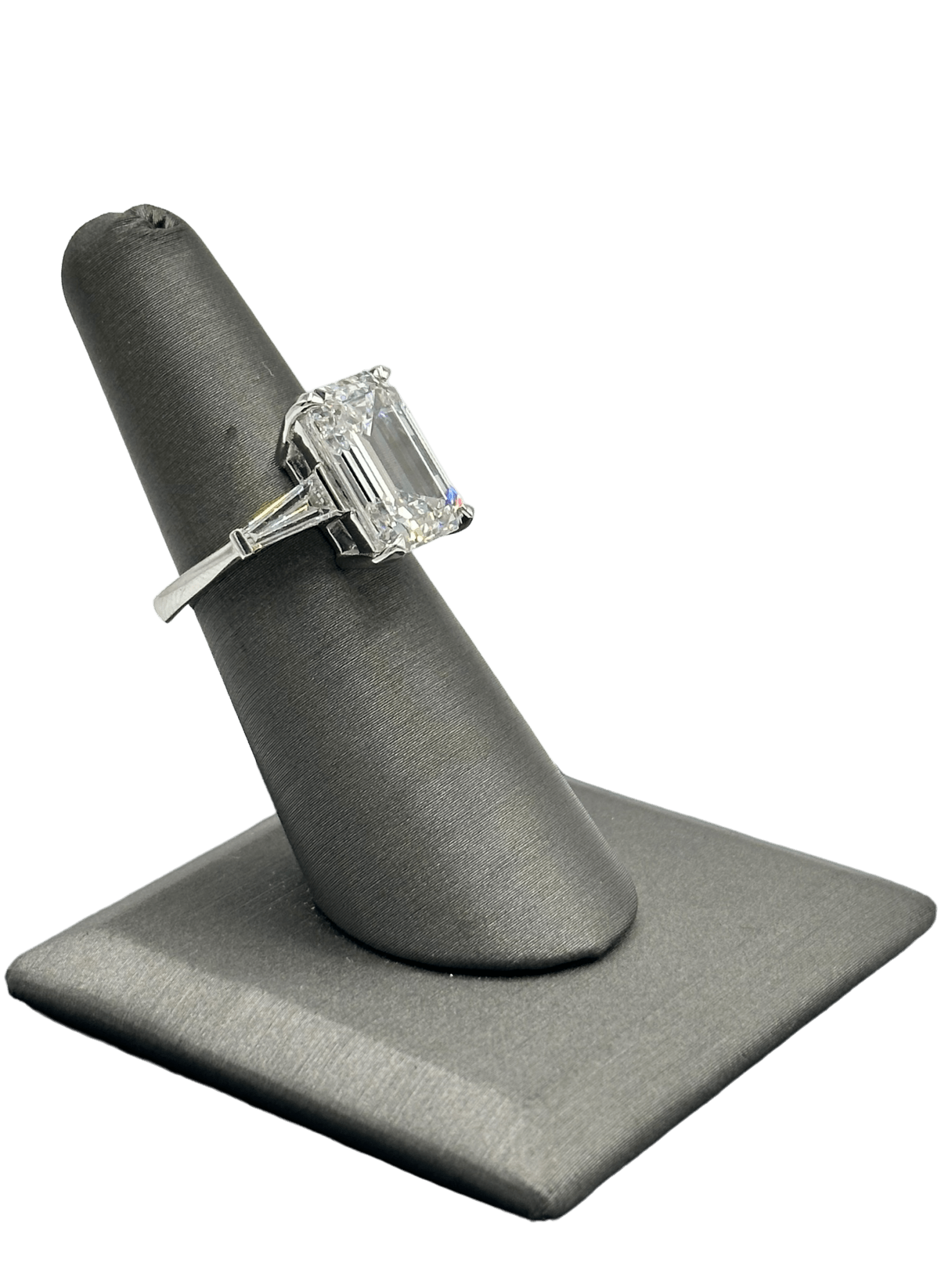 Custom Emerald Cut & Tapered Baguette Diamond Ring - Forever Rox