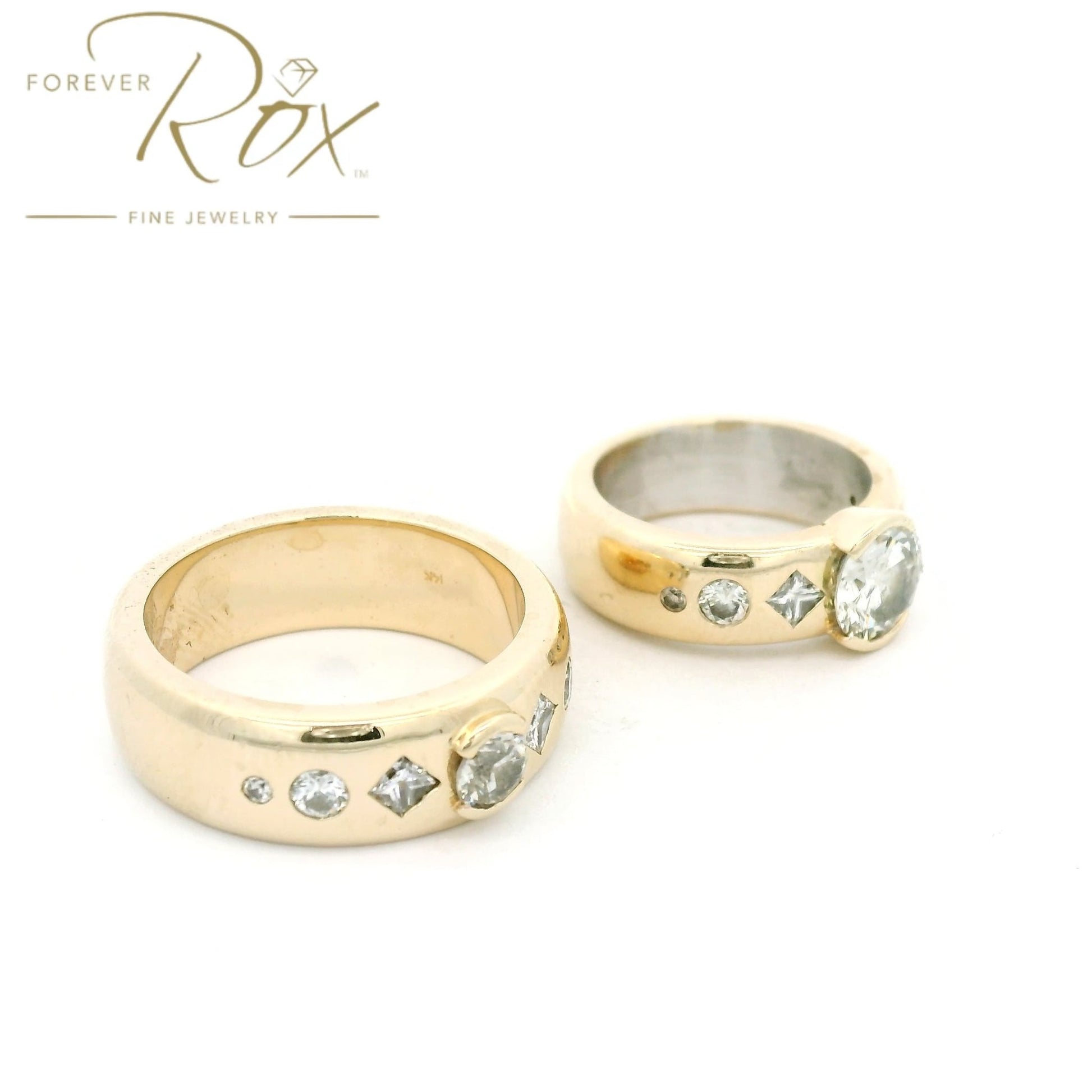 Custom His & Hers Matching Diamond Rings - Forever Rox