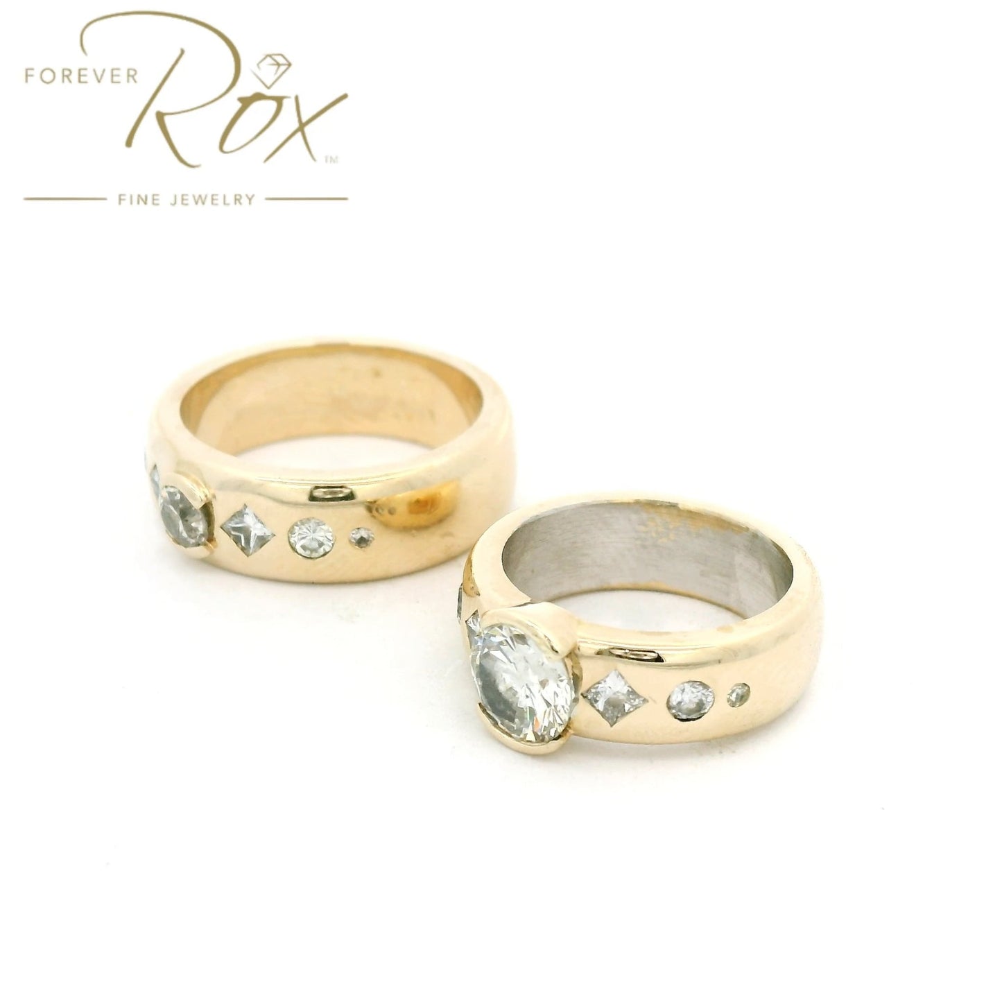 Custom His & Hers Matching Diamond Rings - Forever Rox