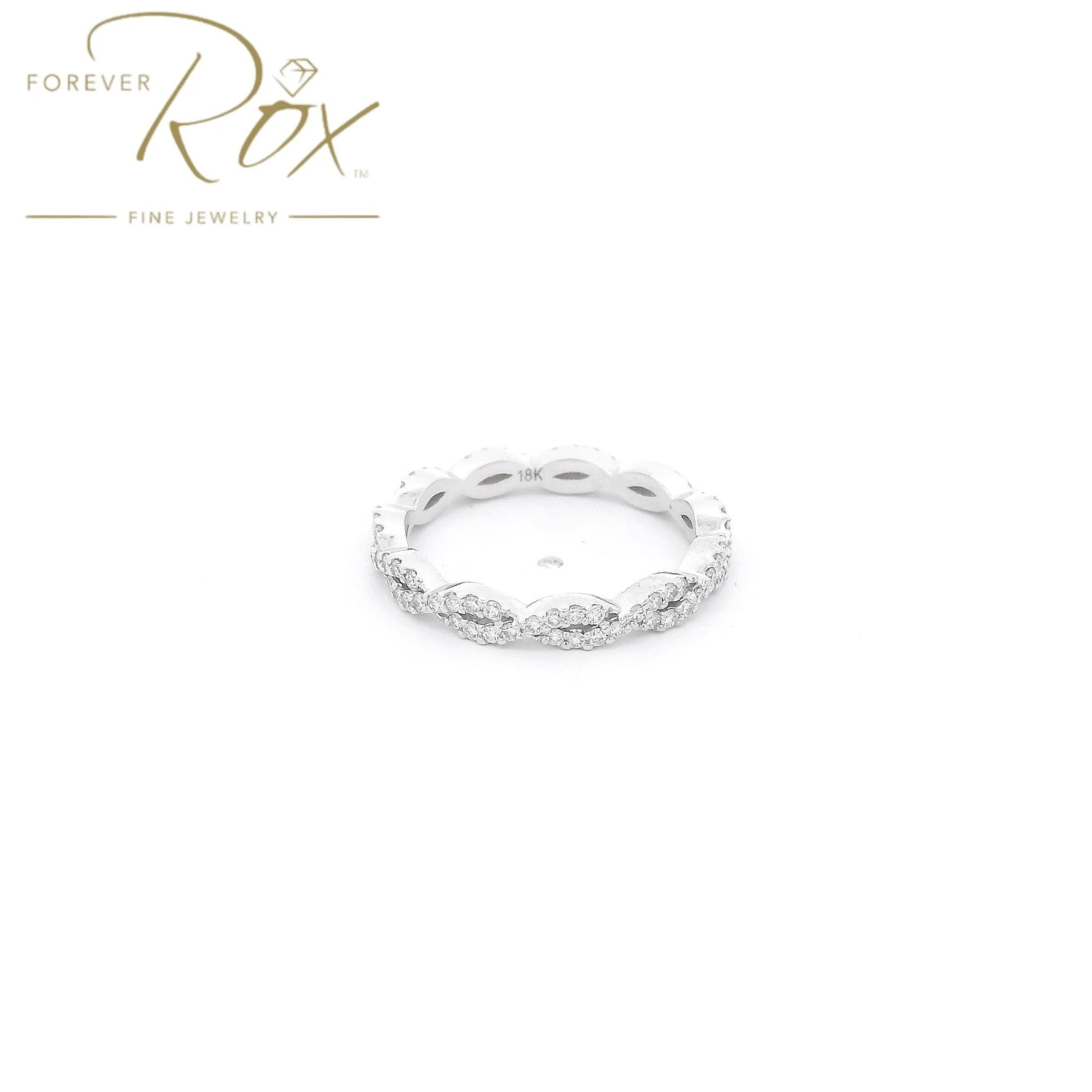 Custom Interlinked Rope Design Diamond Eternity Band - Forever Rox Fine Jewelry