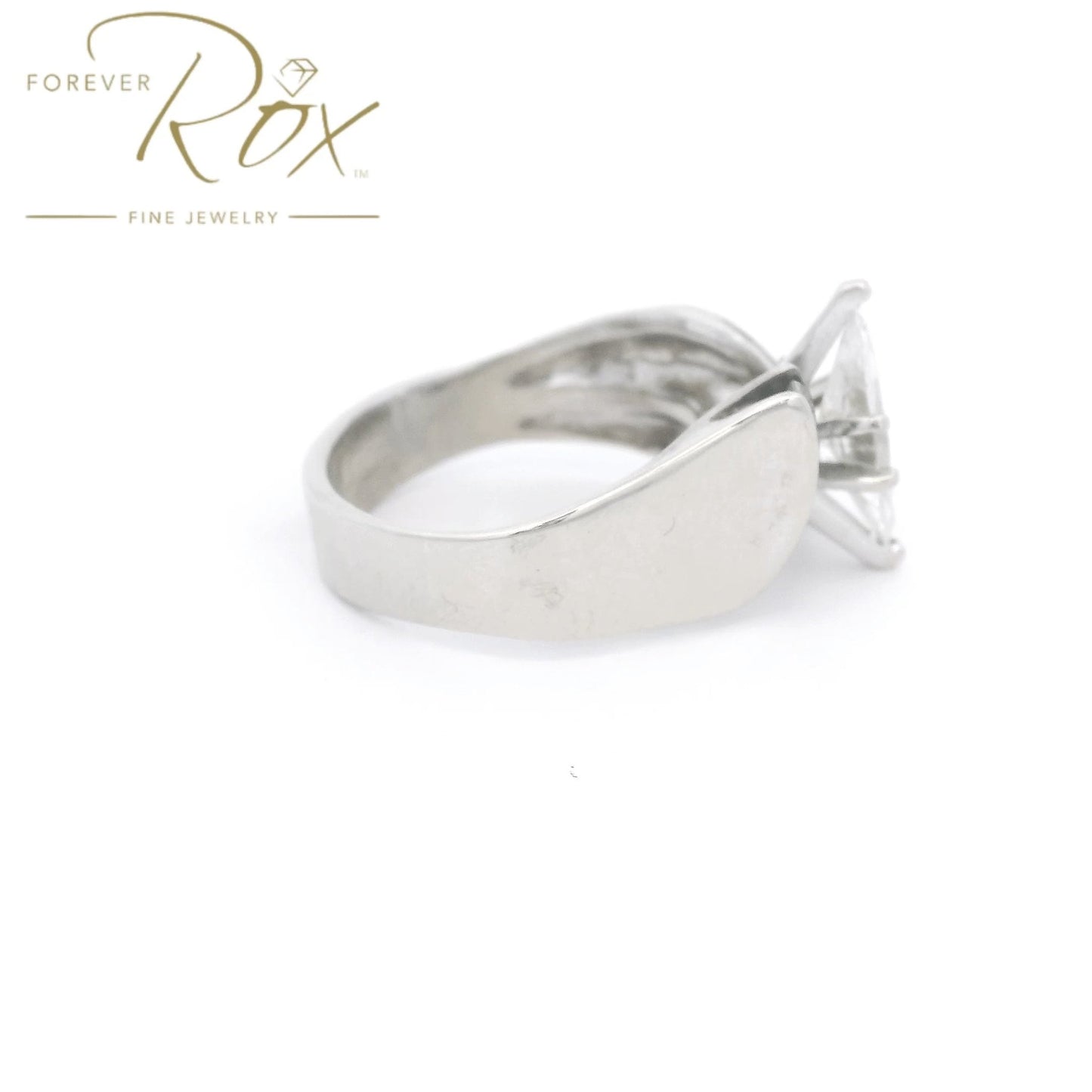 Custom Marquise & Round Diamond Ring - Forever Rox