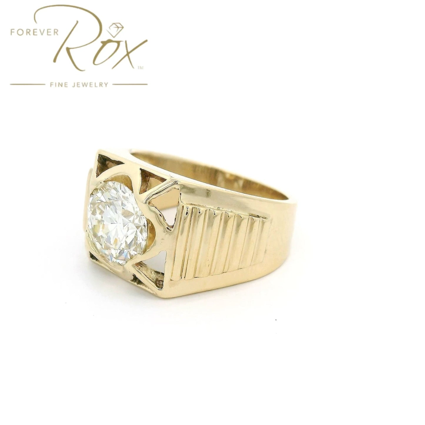 Custom Mens Diamond Ring - Forever Rox