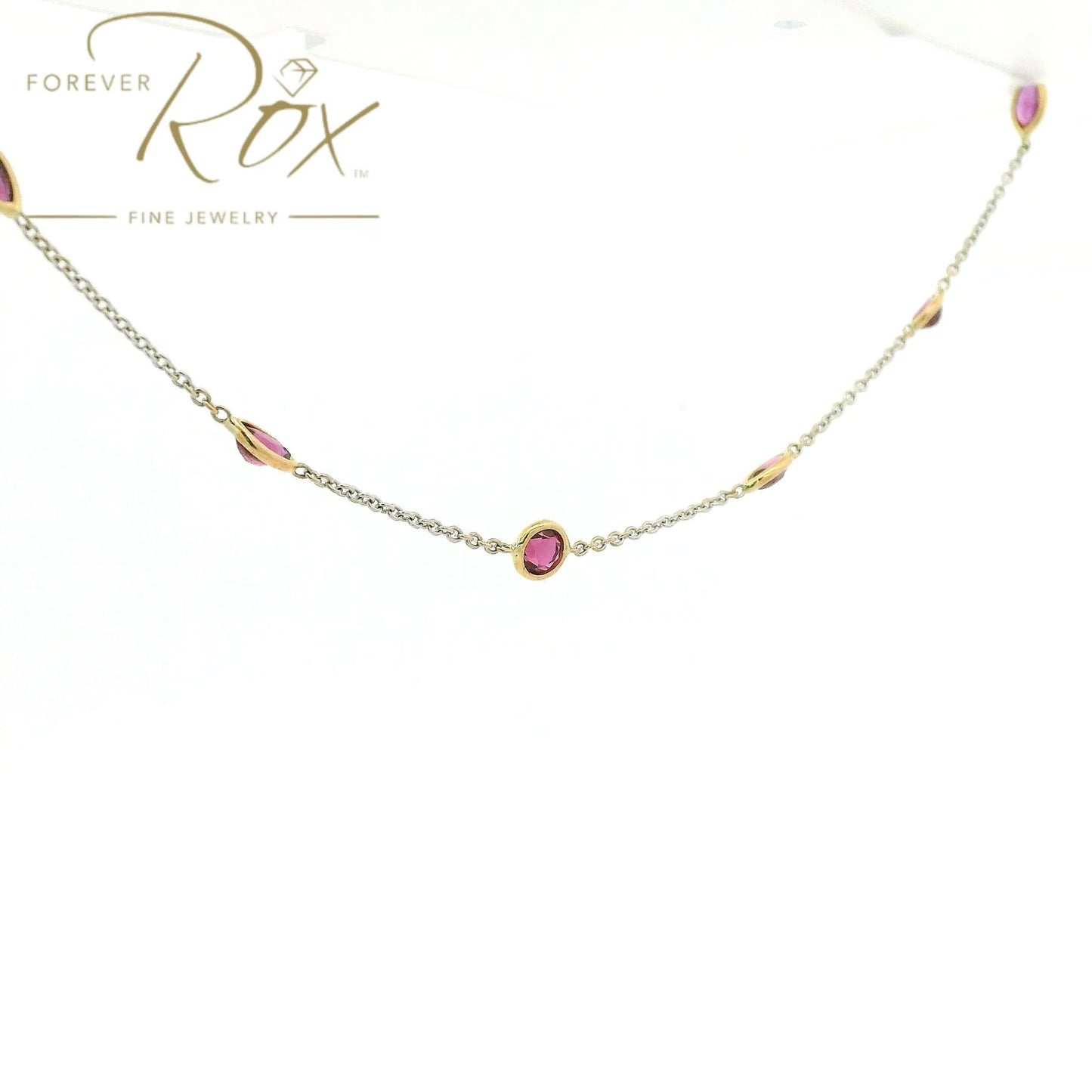 Custom Mixed Cut Rubies by The Yard Necklace - Forever Rox