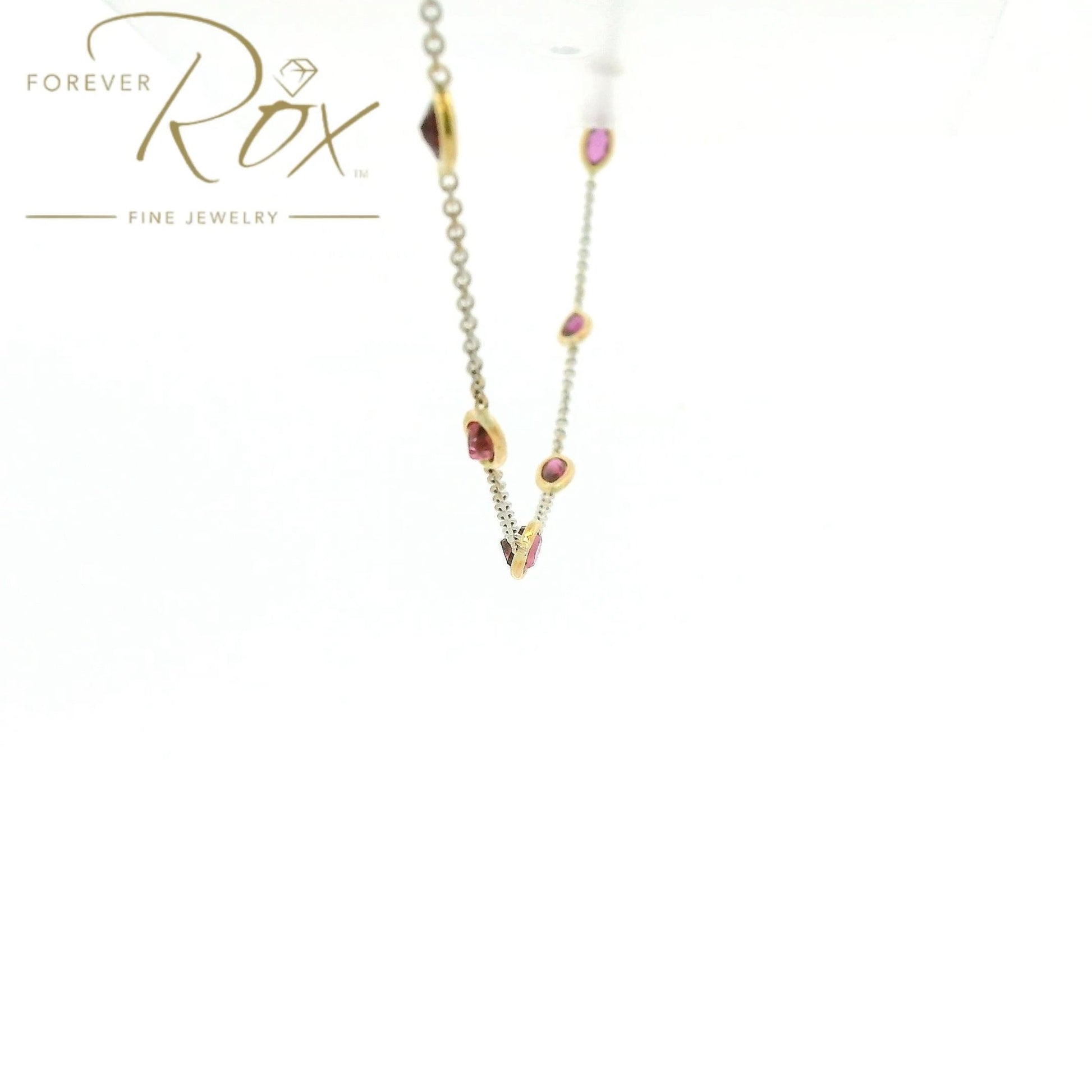 Custom Mixed Cut Rubies by The Yard Necklace - Forever Rox