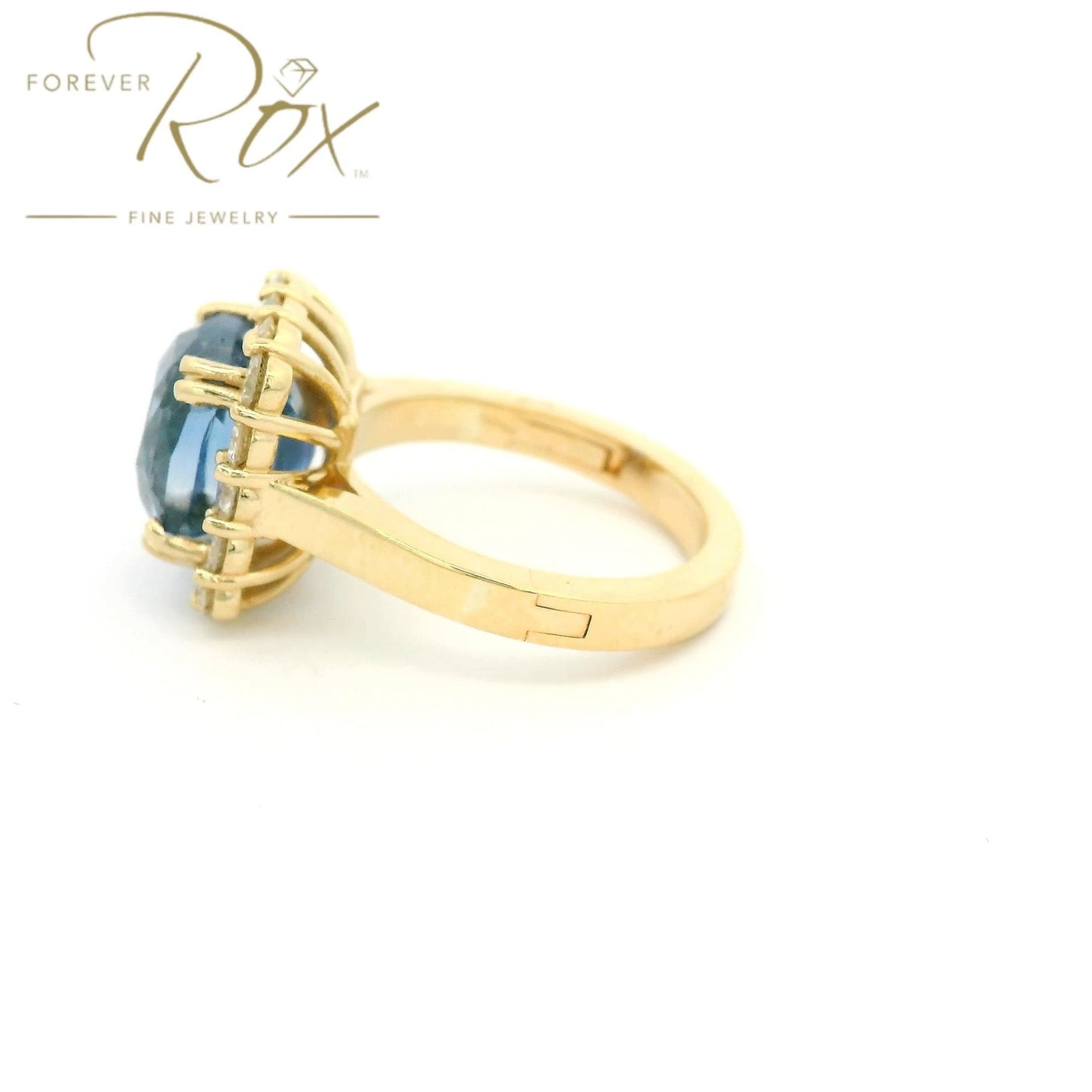 Custom No Heat Sapphire & Diamond Ring - Forever Rox