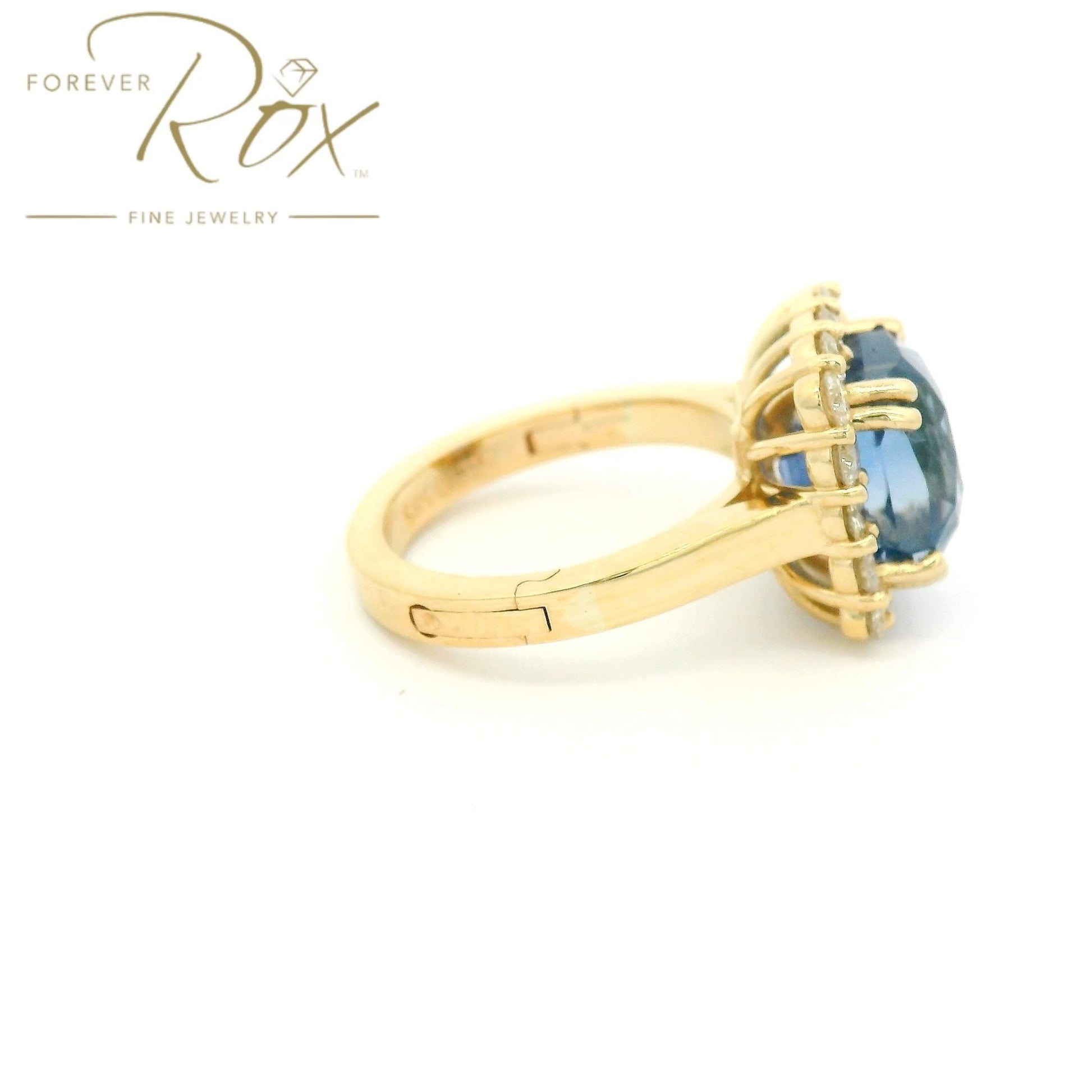 Custom No Heat Sapphire & Diamond Ring - Forever Rox
