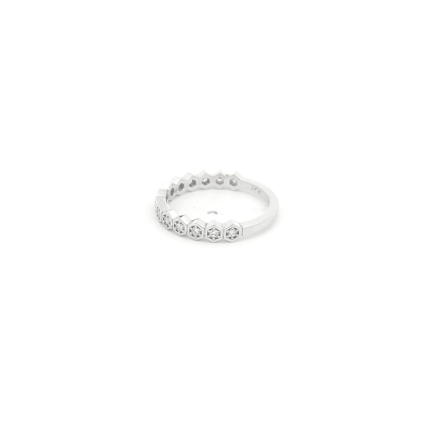 Custom Ocatagon Bezel Diamond Band - Forever Rox Fine Jewelry