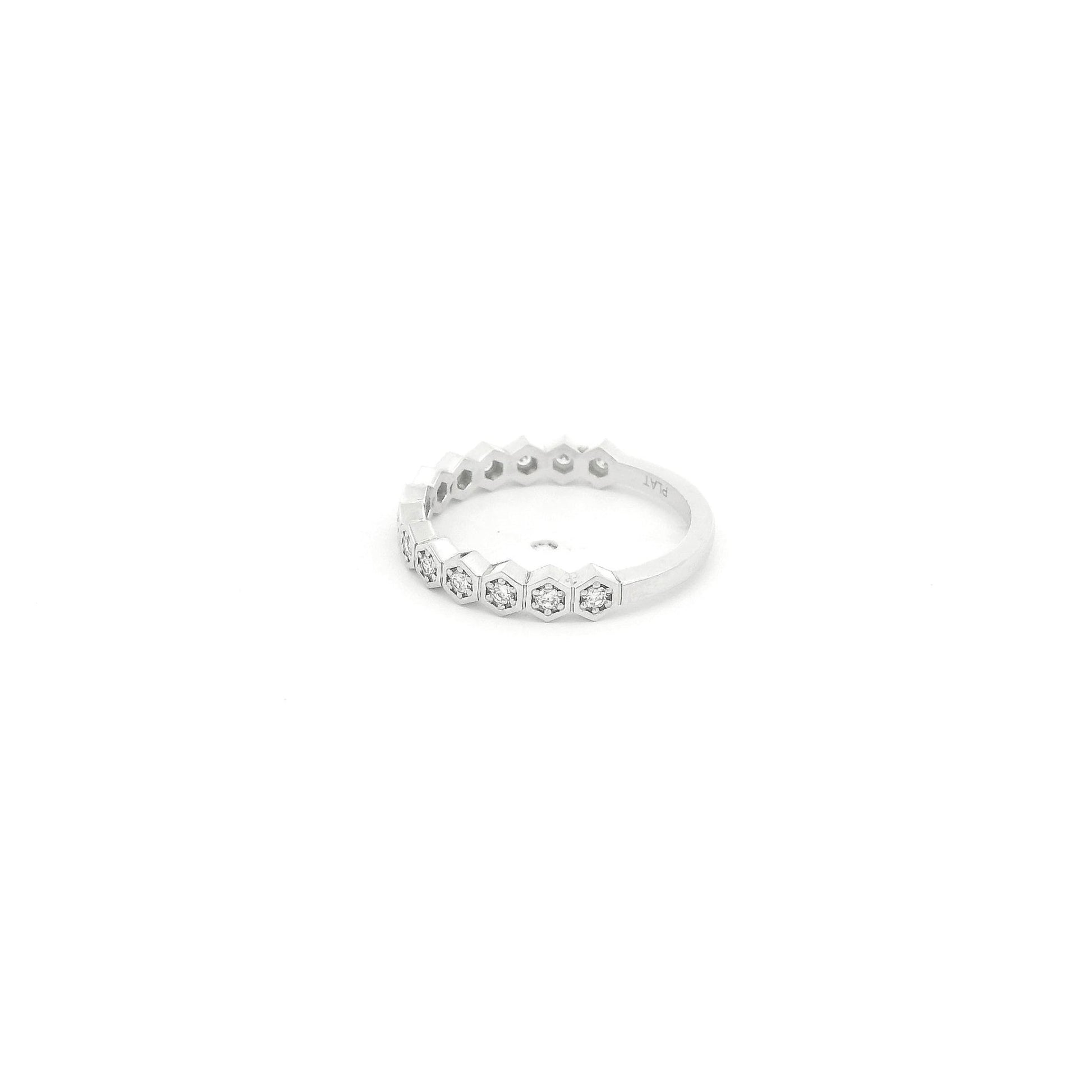 Custom Ocatagon Bezel Diamond Band - Forever Rox Fine Jewelry