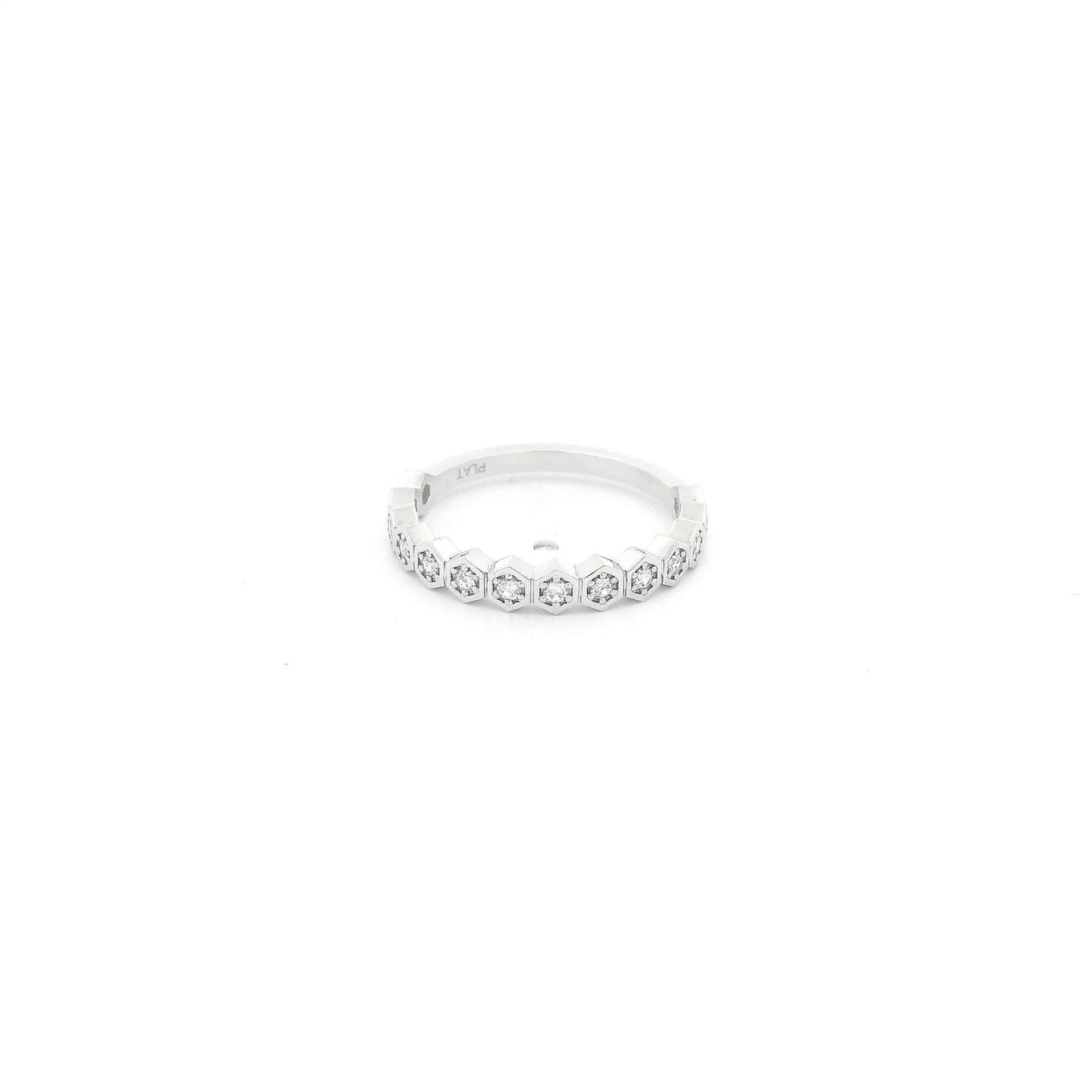 Custom Ocatagon Bezel Diamond Band - Forever Rox Fine Jewelry
