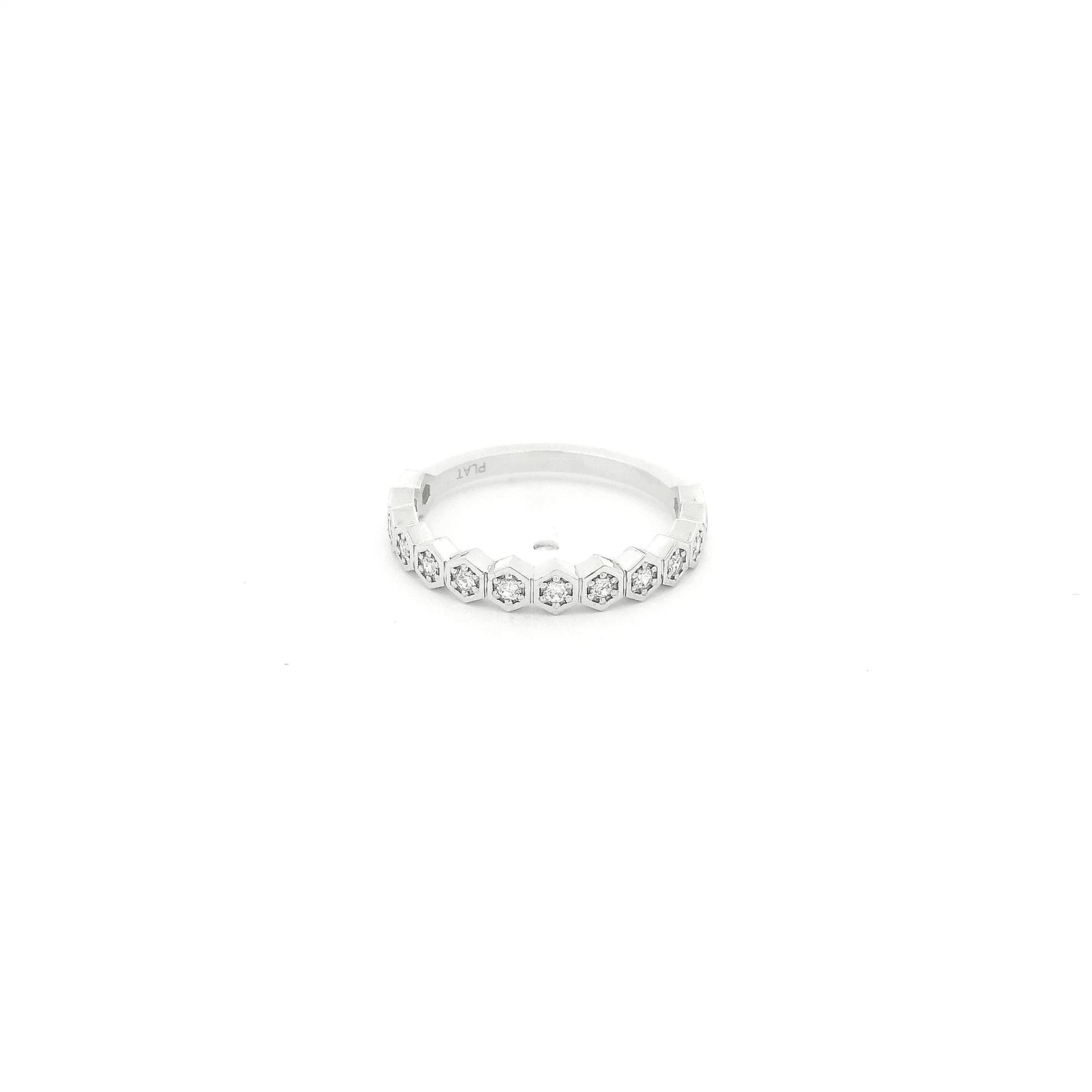 Custom Ocatagon Bezel Diamond Band - Forever Rox Fine Jewelry
