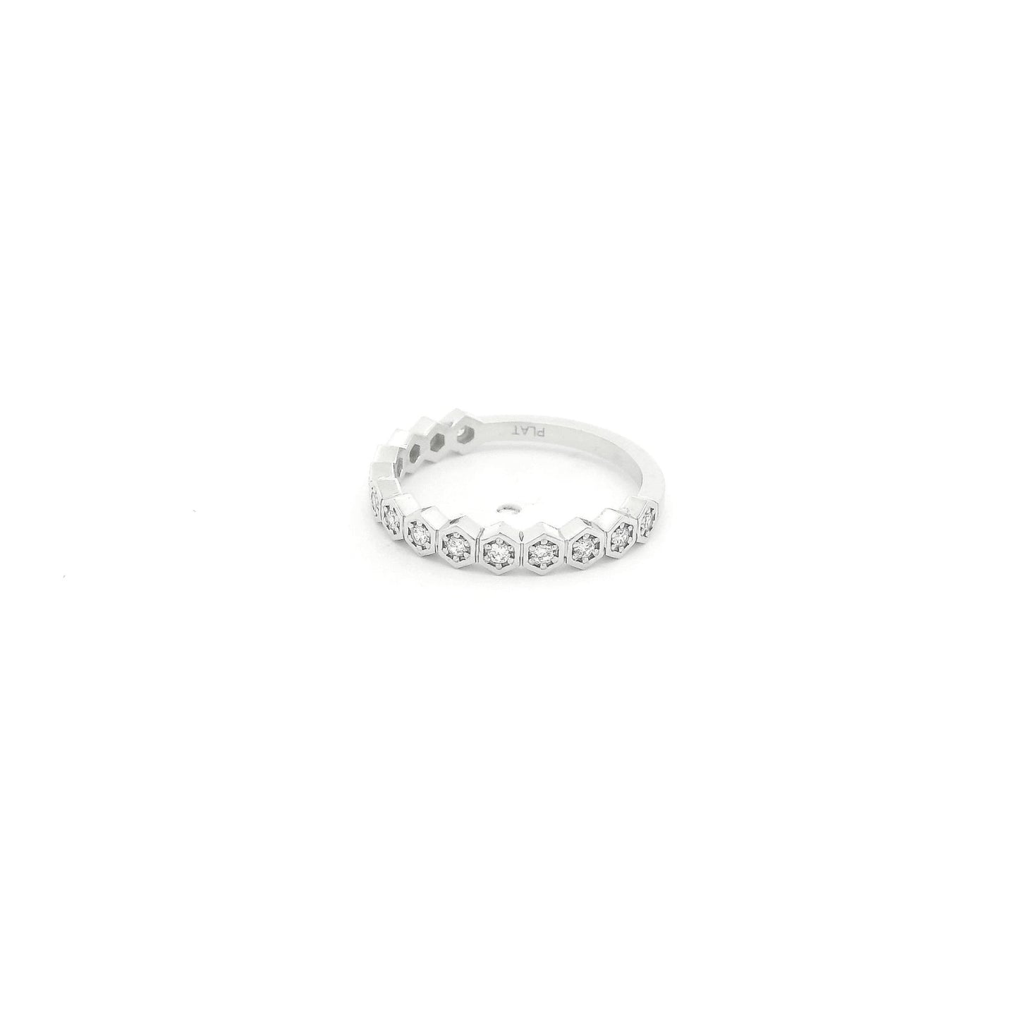 Custom Ocatagon Bezel Diamond Band - Forever Rox Fine Jewelry