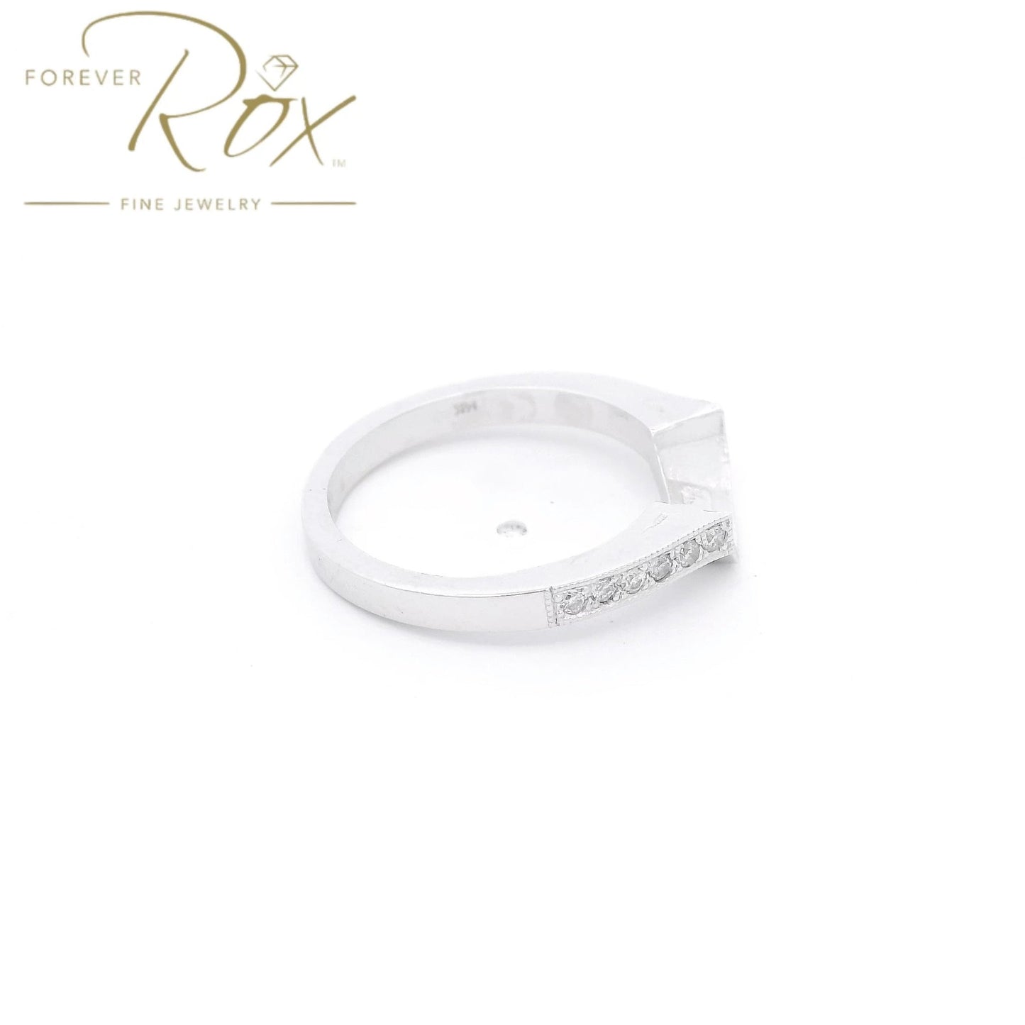 Custom Perfect Fit Diamond & Milgrain Tracer Band - Forever Rox Fine Jewelry