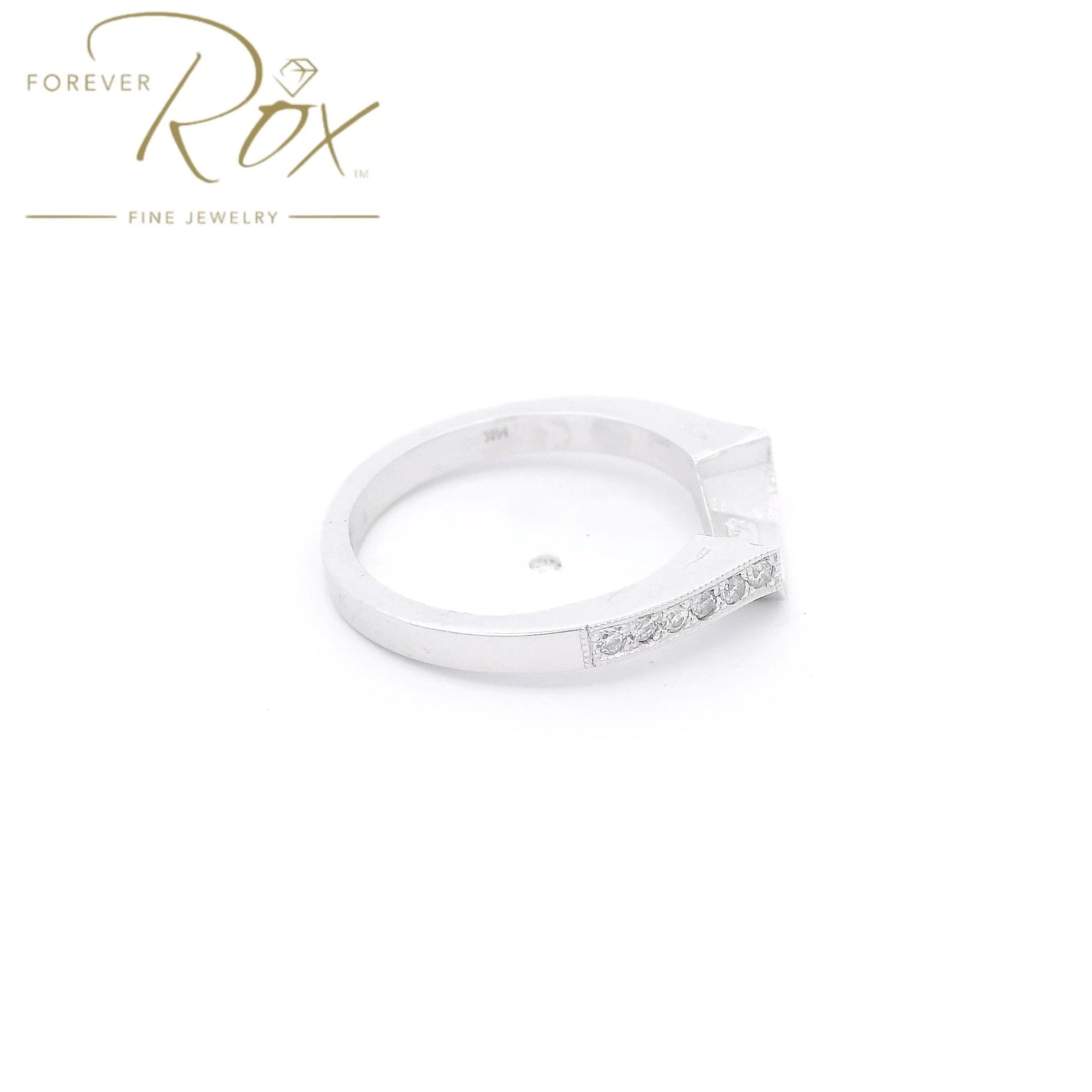 Custom Perfect Fit Diamond & Milgrain Tracer Band - Forever Rox Fine Jewelry