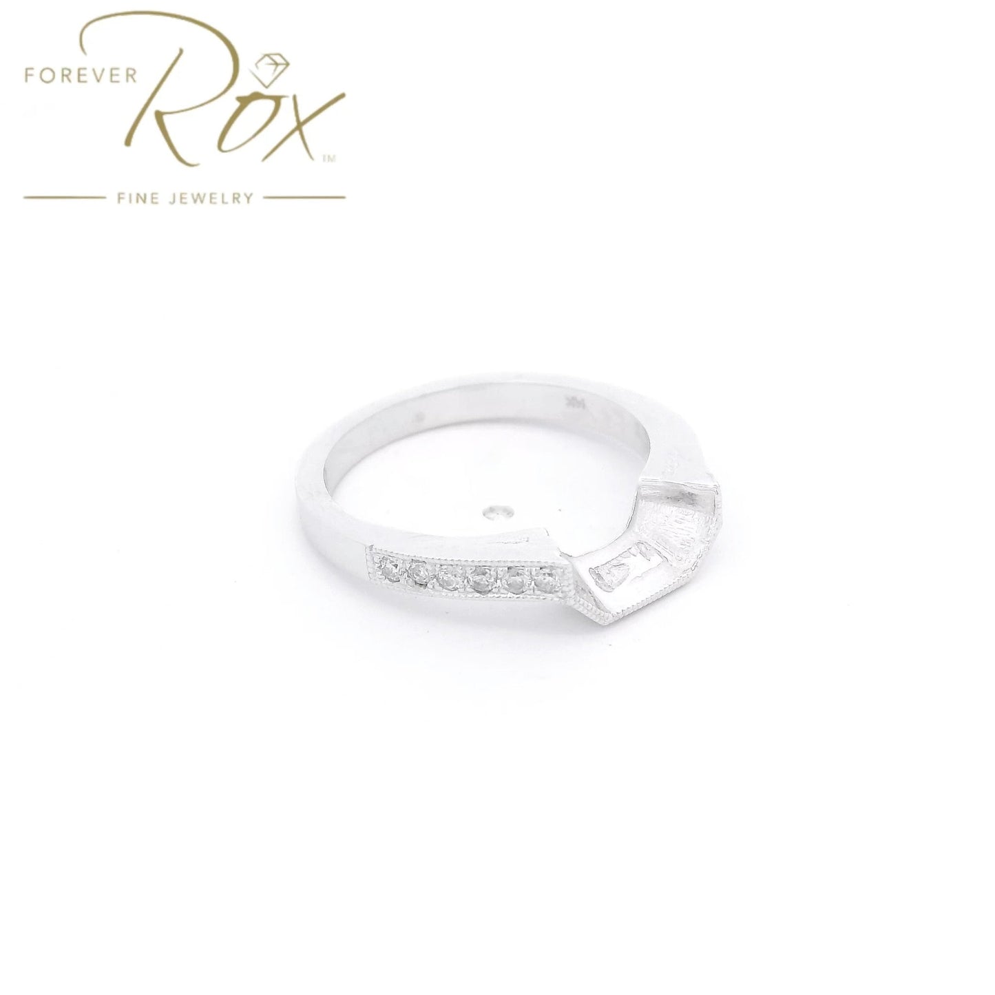 Custom Perfect Fit Diamond & Milgrain Tracer Band - Forever Rox Fine Jewelry