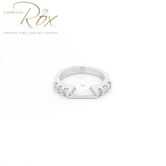 Custom Platinum Perfect Fit Diamond Wedding Band - Forever Rox Fine Jewelry