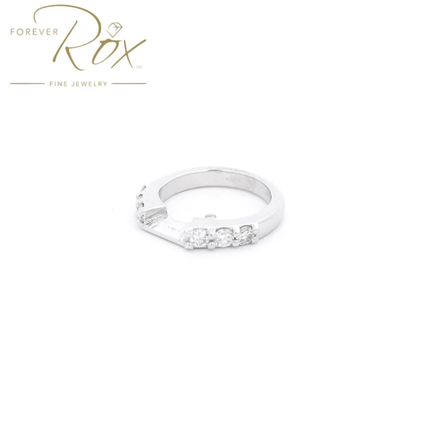 Custom Platinum Perfect Fit Diamond Wedding Band - Forever Rox Fine Jewelry